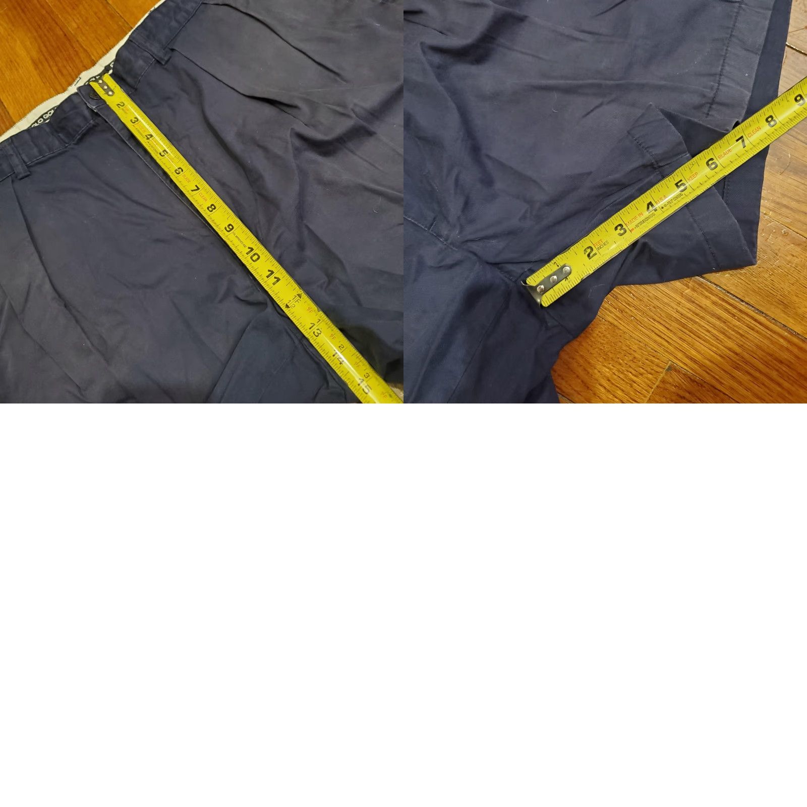 Vintage Polo Golf Shorts Mens 40 Blue Pleated Chino Classic Golf Short 7 Inseam Size US L / EU 52-54 / 3 - 9 Thumbnail
