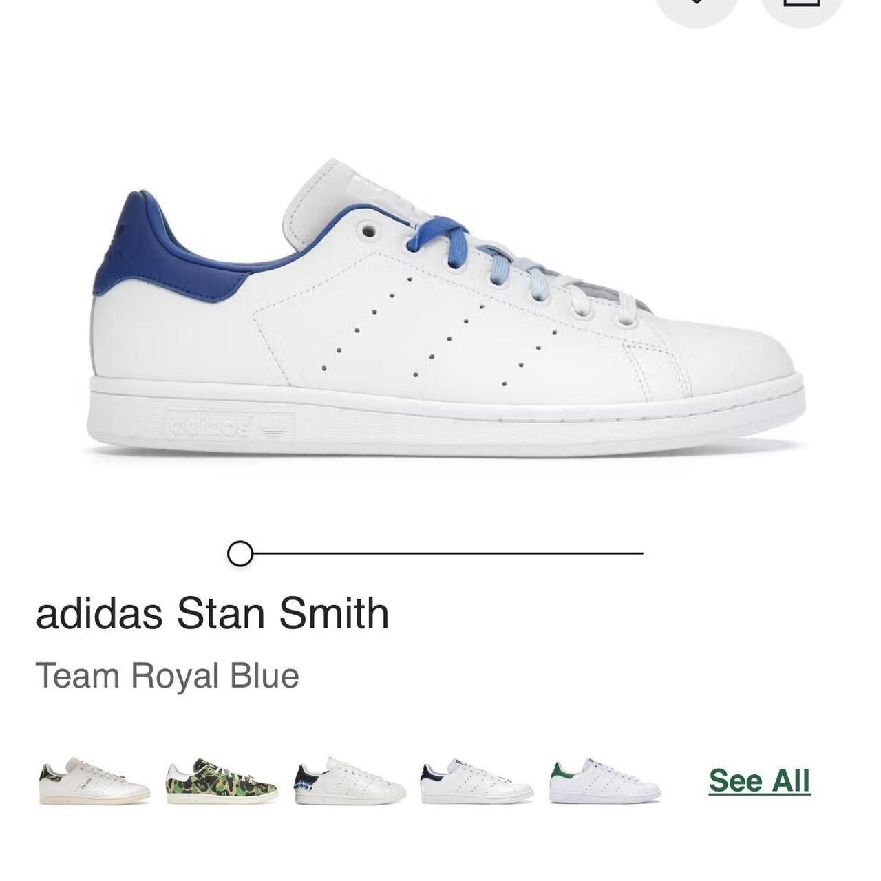 Adidas 2020 adidas stan smith “team royal blue” Size US 12 / EU 45 - 8 Thumbnail