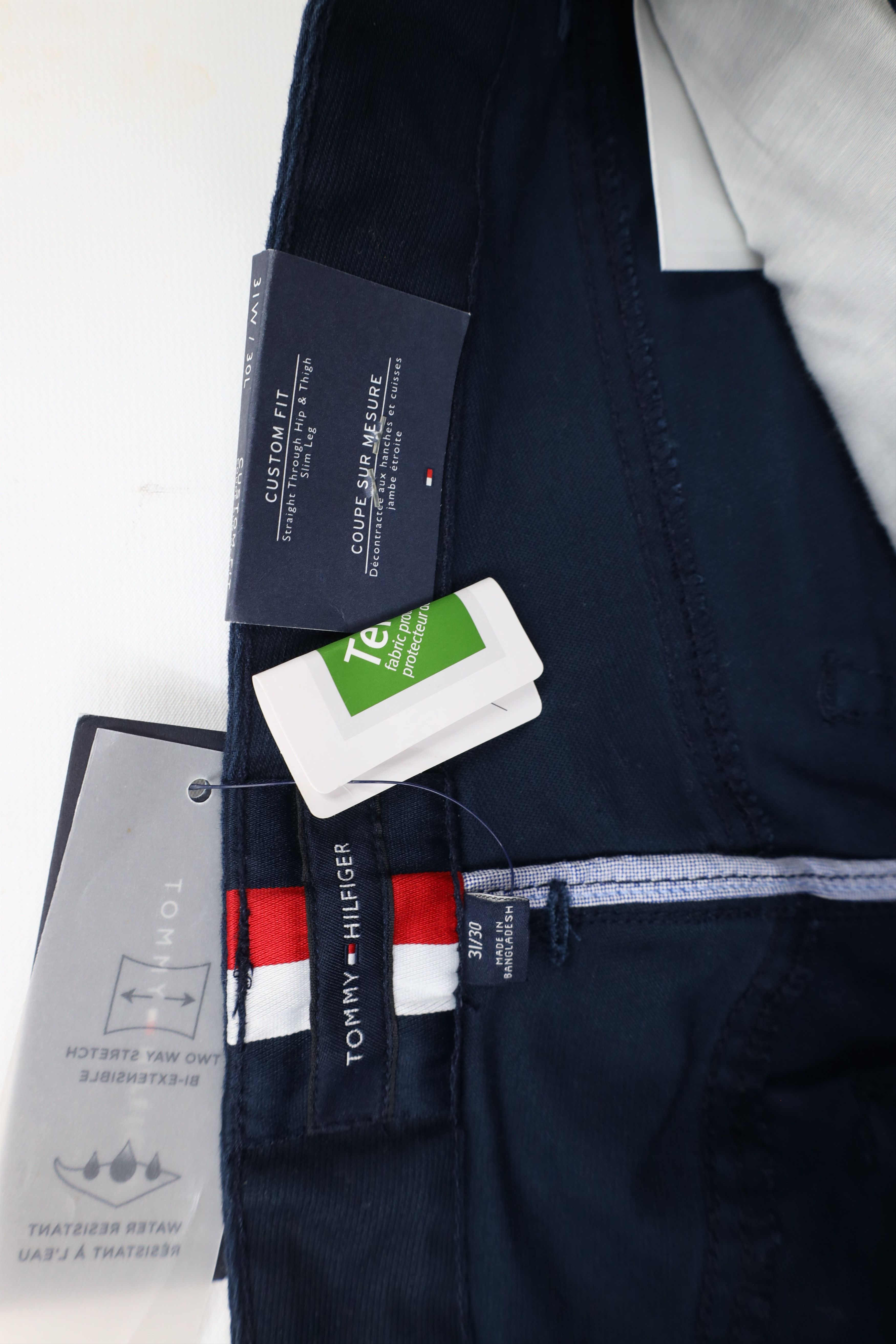 Tommy Hilfiger × Vintage Deadstock New Tommy Hilfiger Slim Leg Flex Pants Navy Blue Size US 31 - 9 Thumbnail