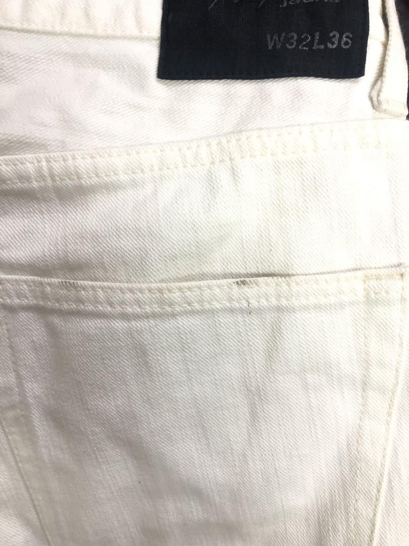 Yohji Yamamoto Yohji Yamamoto pants white denim Size US 29 - 8 Thumbnail