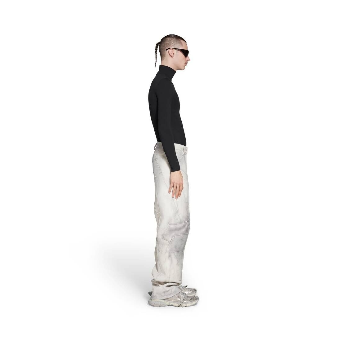 Balenciaga o1srvl11e0825 Biker Baggy Pants in White Size US 30 / EU 46 - 3 Thumbnail