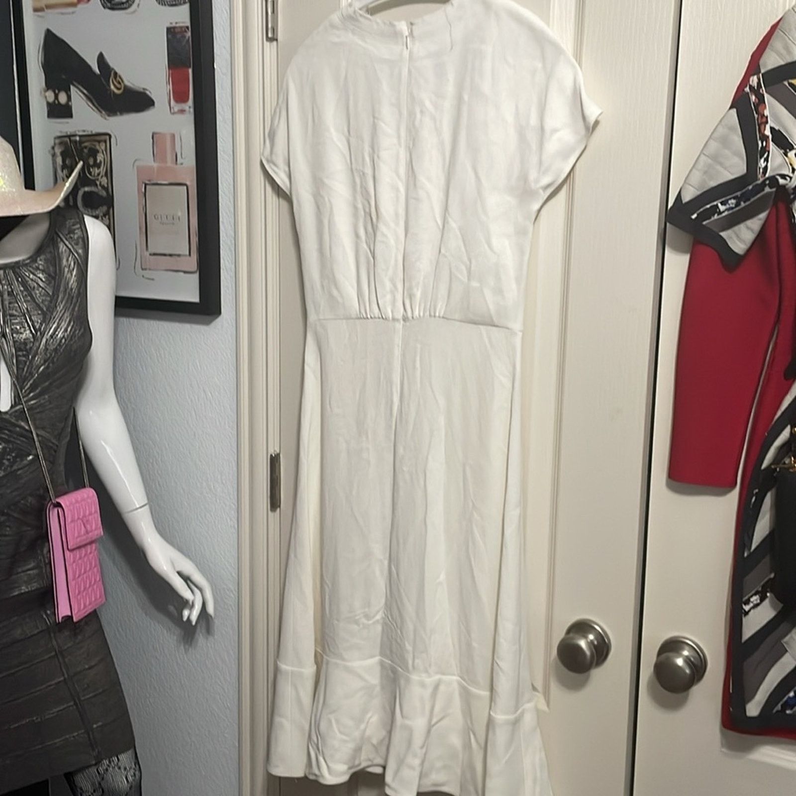 Proenza Schouler Proenza Schouler Short Sleeve Novel Tie Midi Dress Size M / US 6-8 / IT 42-44 - 3 Thumbnail