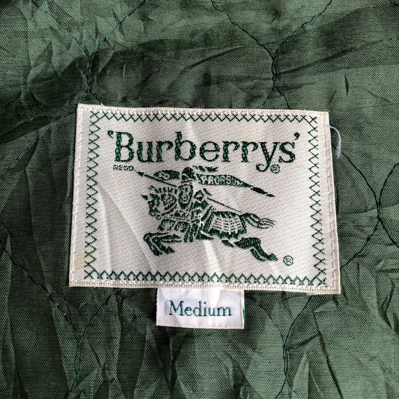 Burberry Vintage 90s Burberrys Green Zip Vest Size US M / EU 48-50 / 2 - 8 Thumbnail