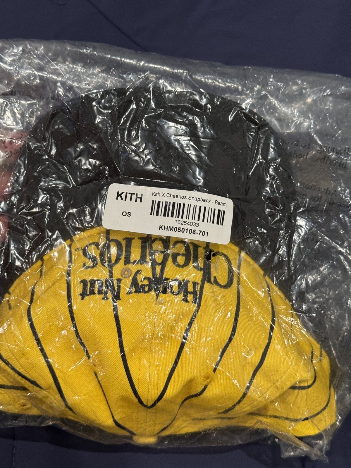 Kith Kith x Cheerios Mens Beam Snapback Yellow Black Brand New Size ONE SIZE - 5 Thumbnail