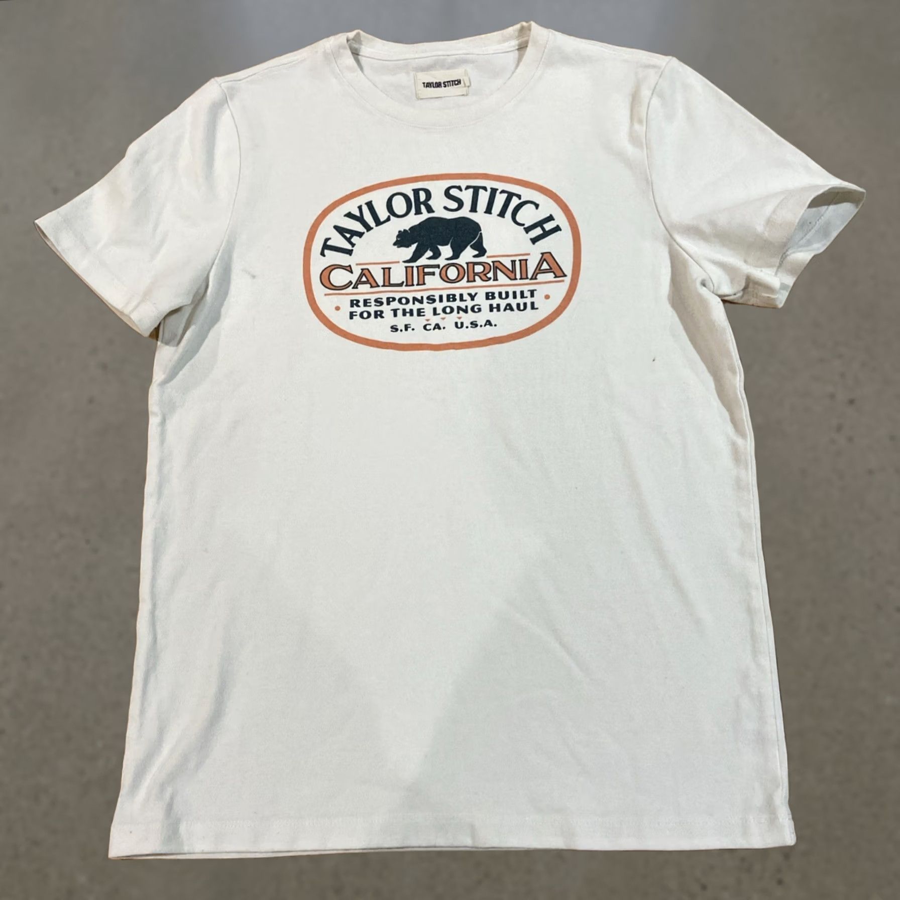 Taylor Stitch Taylor Stitch Shirt Short Sleeve Ivory California 38 Crew Neck Heavy Bag Tee 100% Cotton Hemp Men Shirt Size US M / EU 48-50 / 2 - 1 Thumbnail