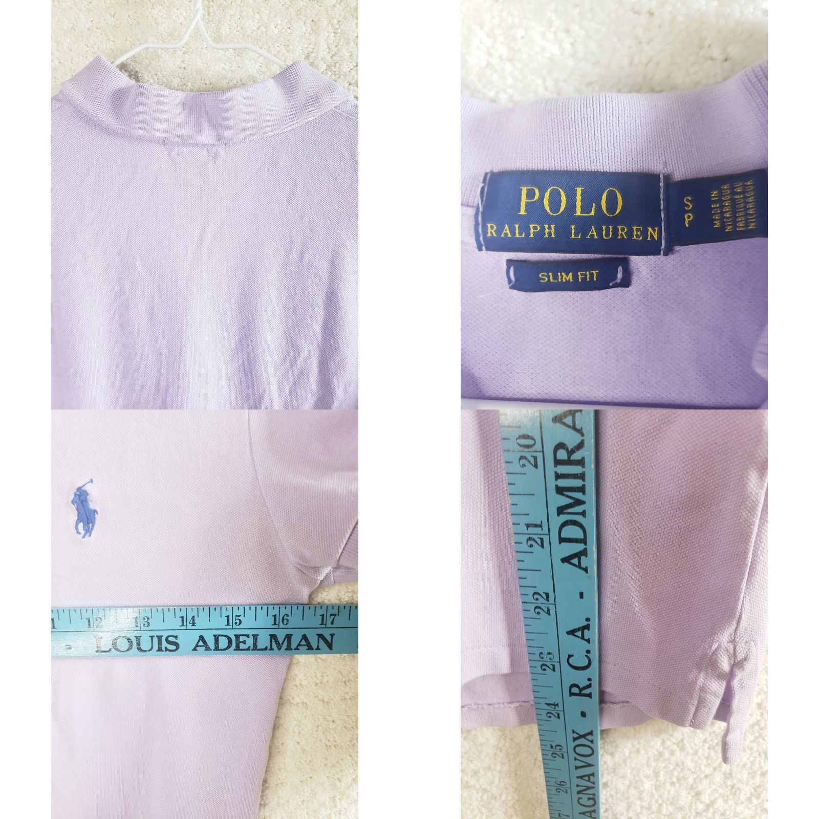 Polo Ralph Lauren Polo Ralph Lauren Men's S Classic Fit Lavender Short Sleeve Polo Shirt Size US S / EU 44-46 / 1 - 8 Thumbnail