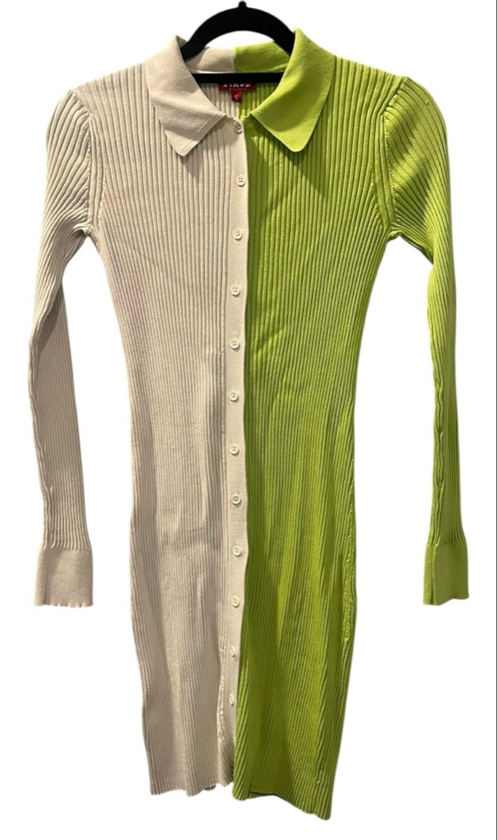 Staud STAUD Mini Milton Dress Women's Size Small Ribbed Knit Size S / US 4 / IT 40 - 2 Thumbnail