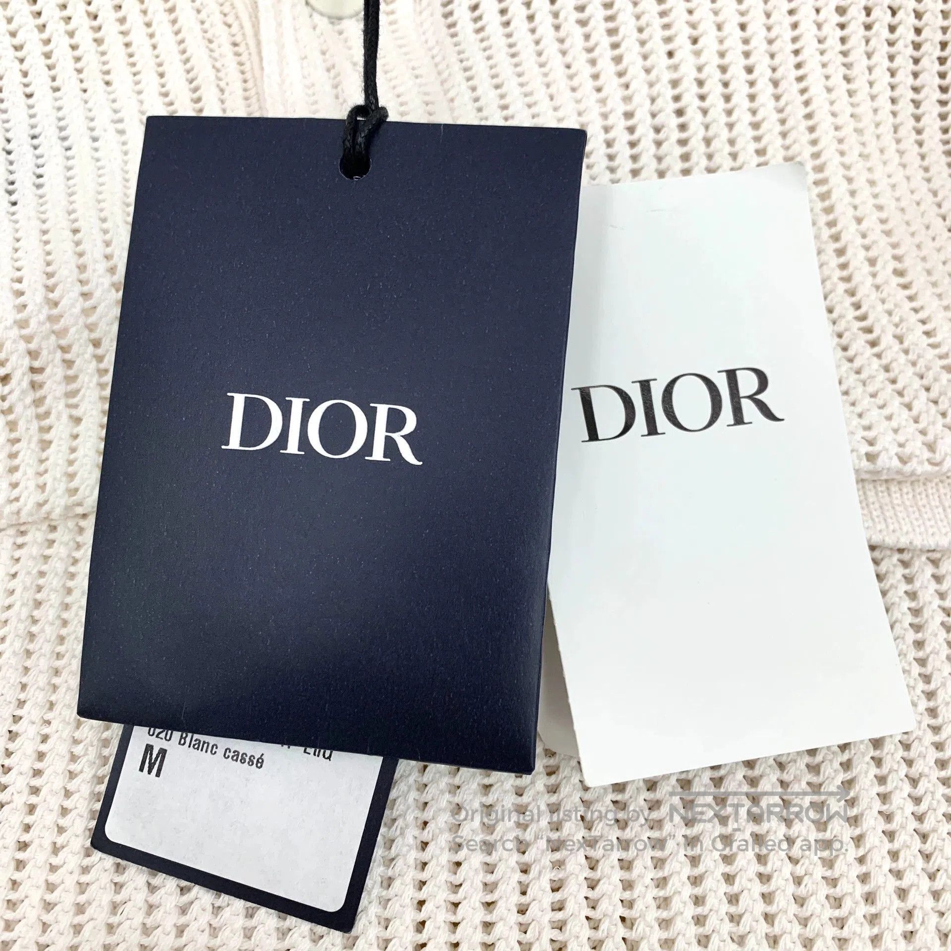 Dior Dior Grey Cutout Knit Short Sleeve Polo. Size US M / EU 48-50 / 2 - 6 Thumbnail
