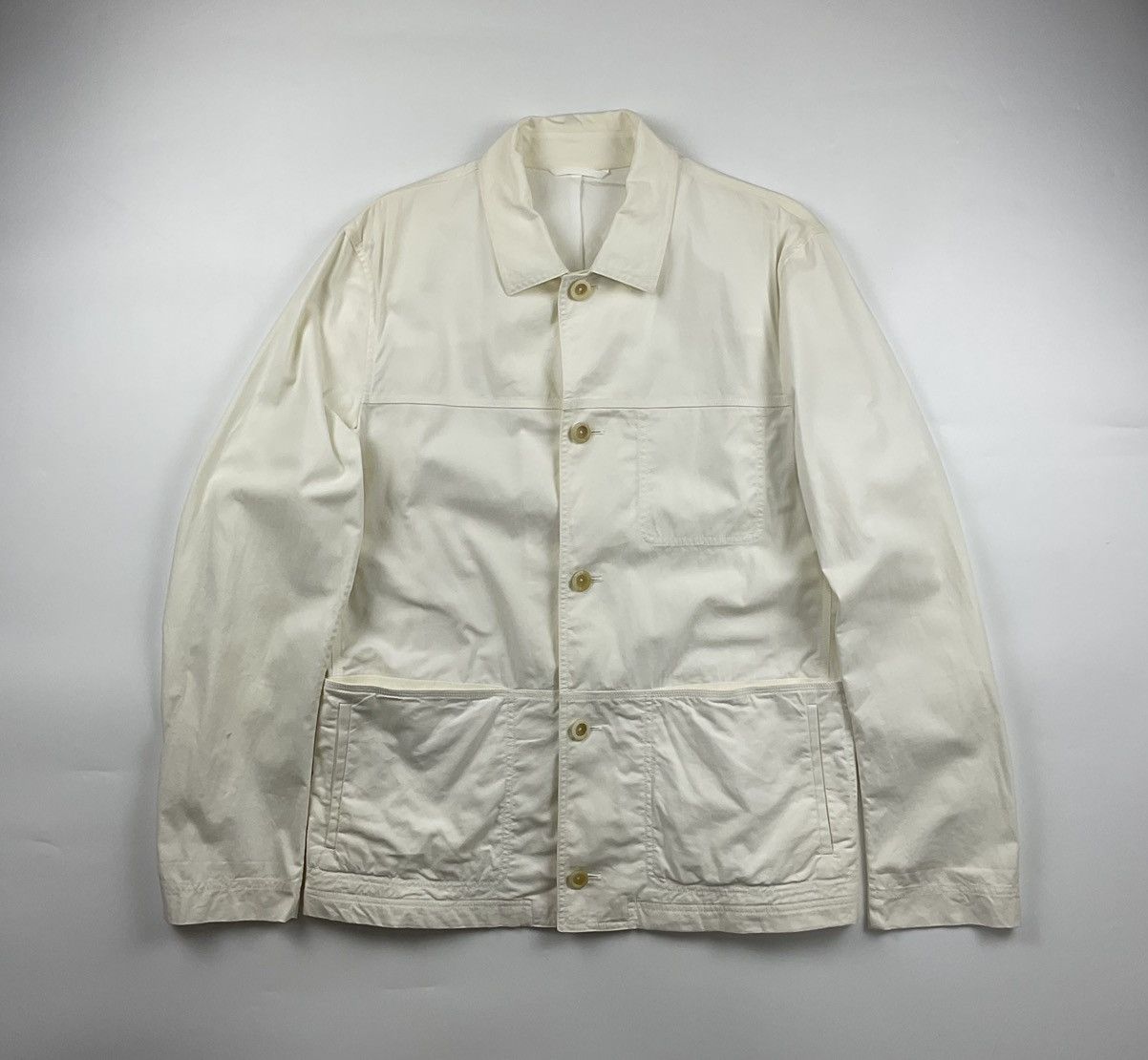 image of Jil Sander x Raf Simons Work Jacket in White, Men's (Size Large)