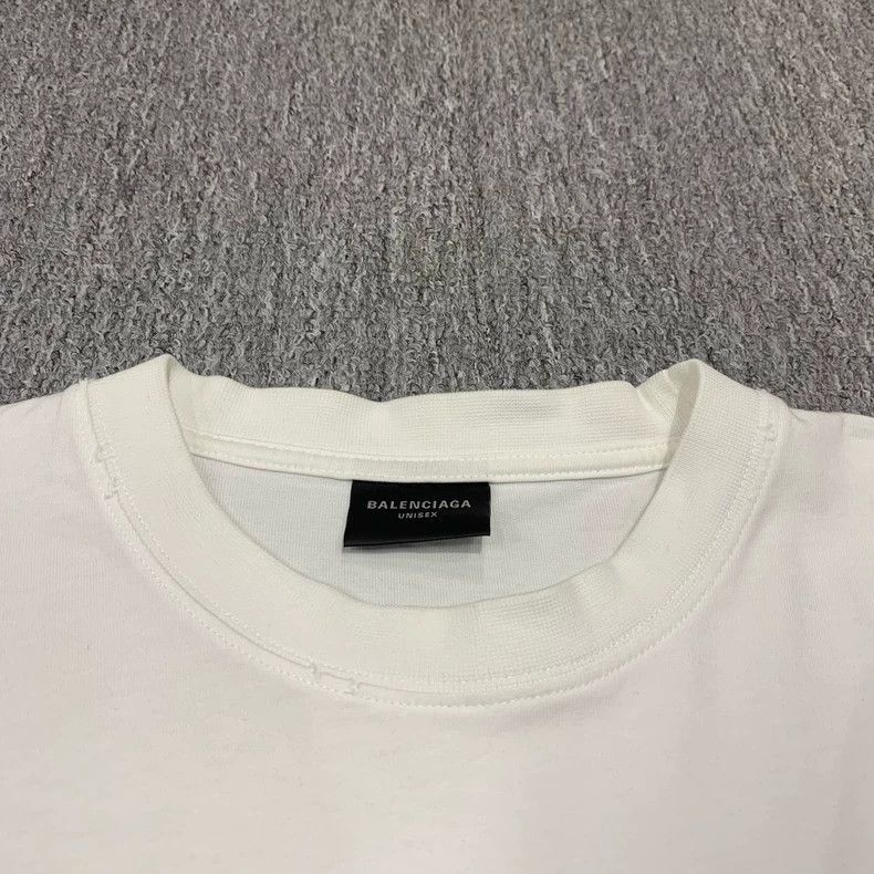 Balenciaga Balenciaga White monogram logo short sleeve Size US XS / EU 42 / 0 - 7 Thumbnail