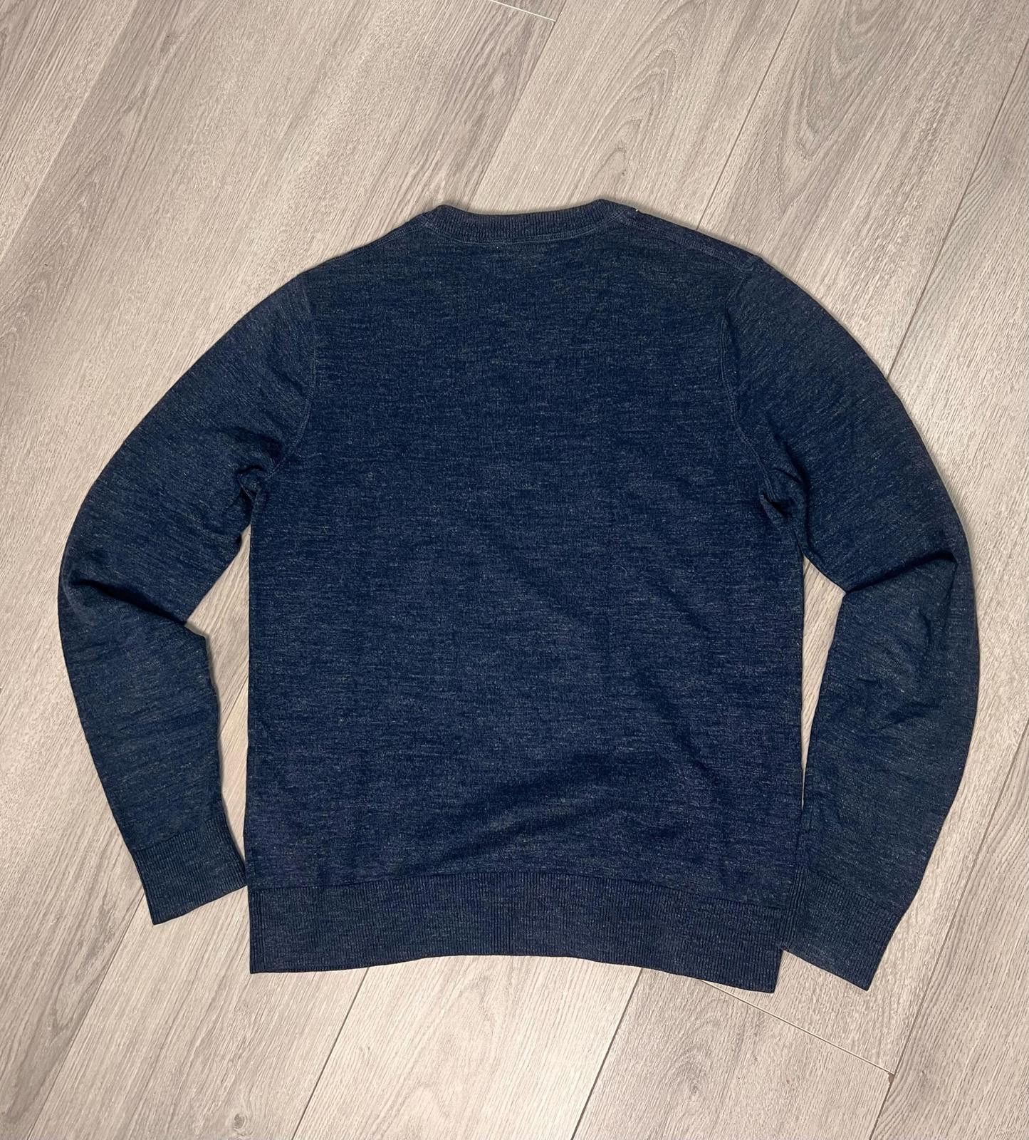 Designer Vintage Tommy Hilfiger Denim Navy Crewneck Sweatshirt Size ONE SIZE - 3 Thumbnail