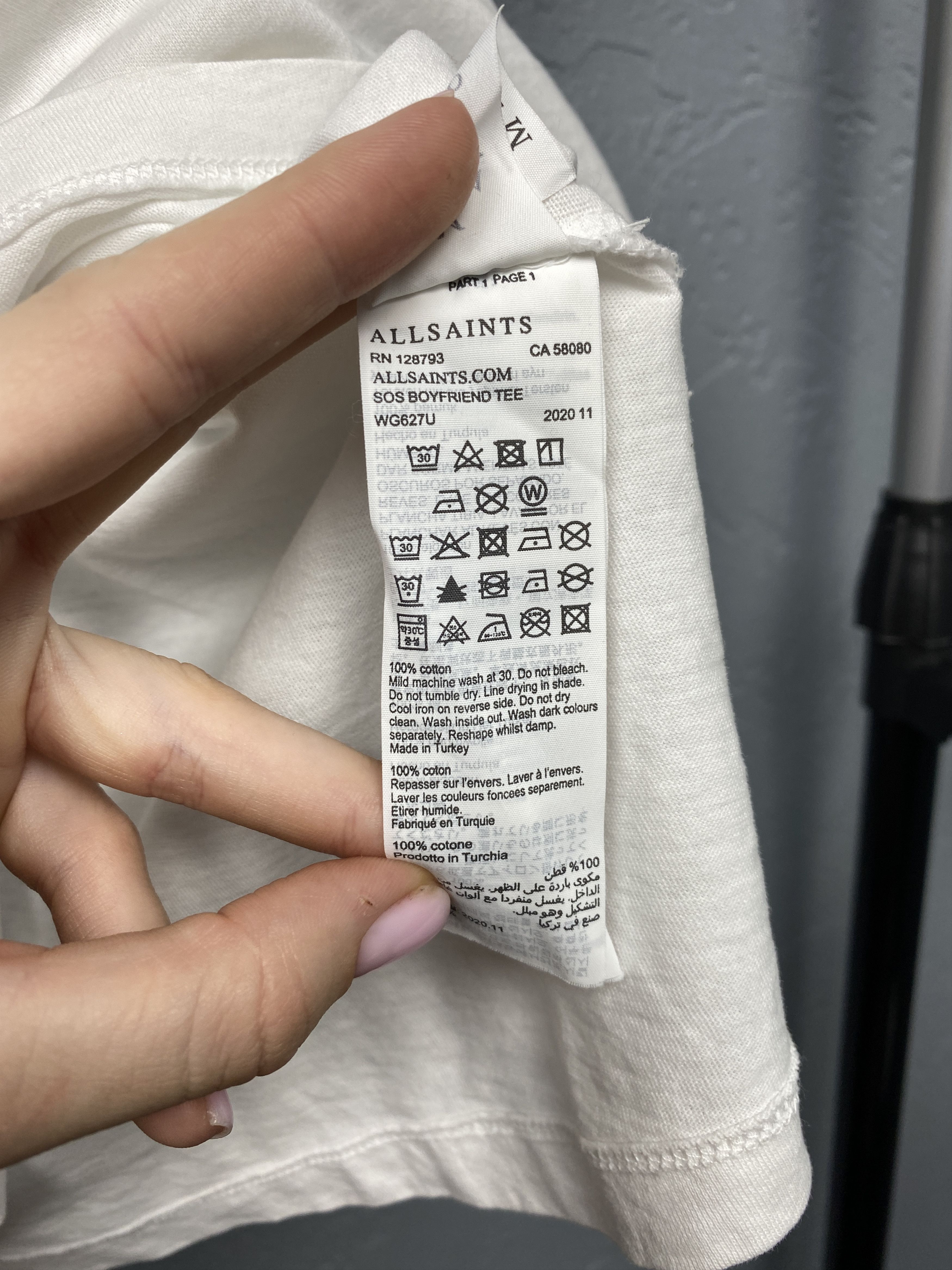 Allsaints Allsaints Boyfriend Crew Neck T-Shirt Size US M / EU 48-50 / 2 - 5 Thumbnail