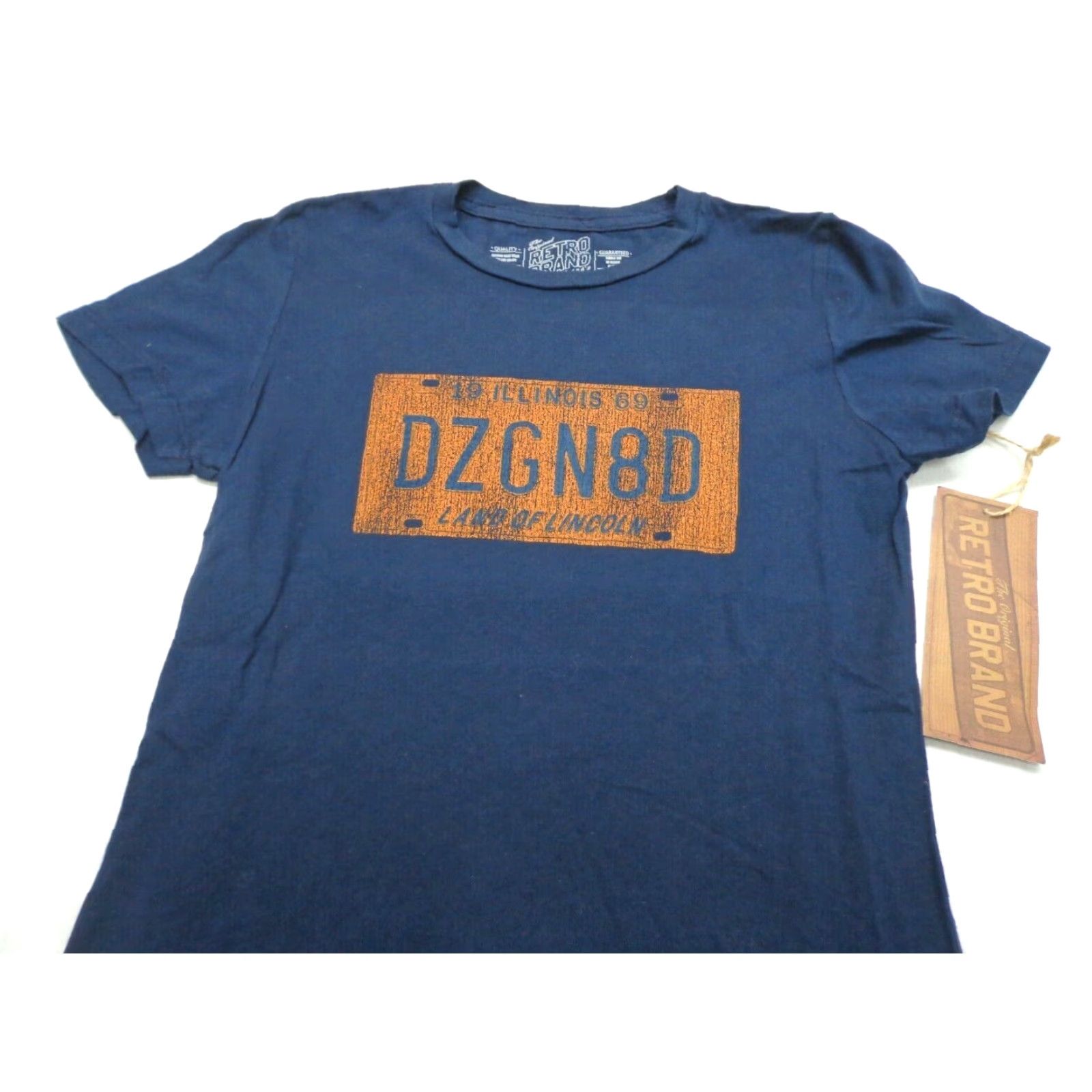 Vintage NWT The Original Retro Brand Shirt Junior's License Plate Illinois DZGN8D Small Blue NWT Ladies Girls? Size S / US 4 / IT 40 - 2 Thumbnail