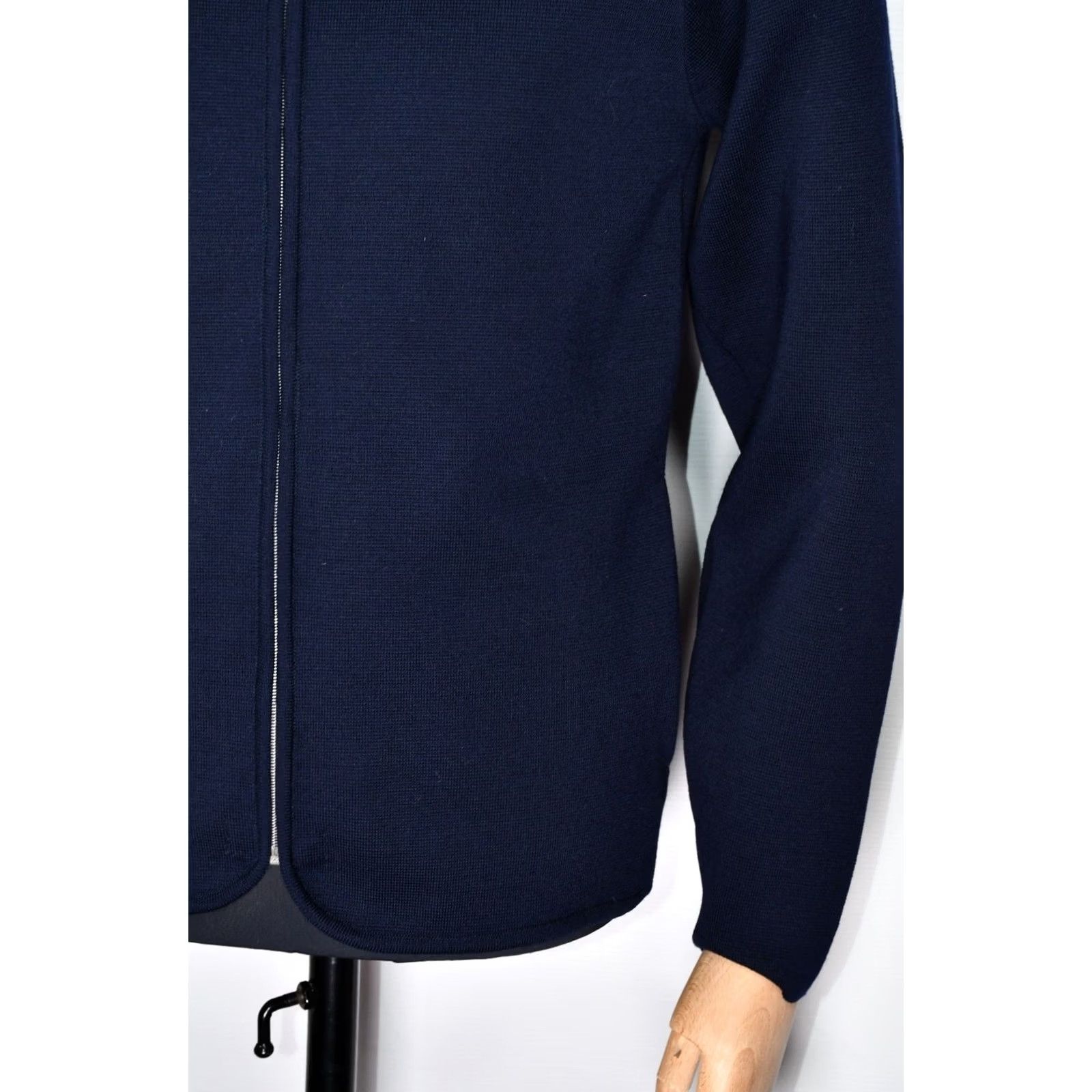 Norse Projects Norse Projects Falki Zip Merino Wool Knit Navy M Cardigan Sweater Mens XS? Wait. Size US M / EU 48-50 / 2 - 6 Thumbnail