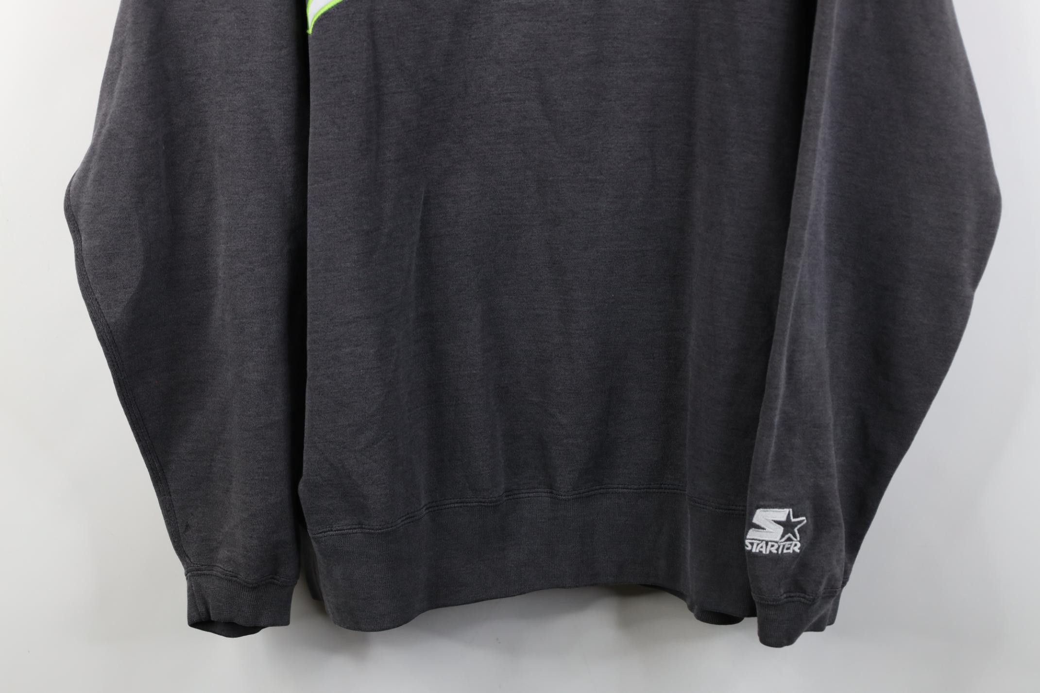 Starter Vintage 90s Starter Script Brooklyn New York Sweatshirt Size US L / EU 52-54 / 3 - 3 Thumbnail