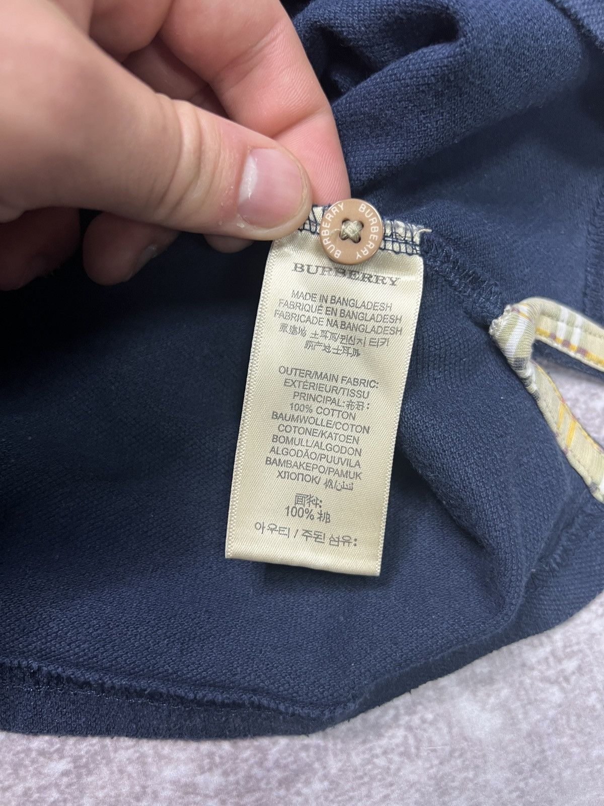 Burberry Burberry Brit Navy Polo Size M Size US M / EU 48-50 / 2 - 9 Thumbnail