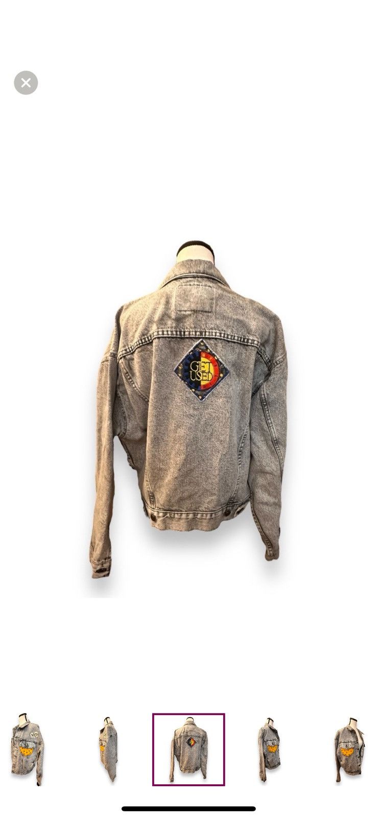 Levi's Women’s XL Vintage Levi’s Denim Jean Cropped Truckers Jacket Size XL / US 12-14 / IT 48-50 - 5 Thumbnail
