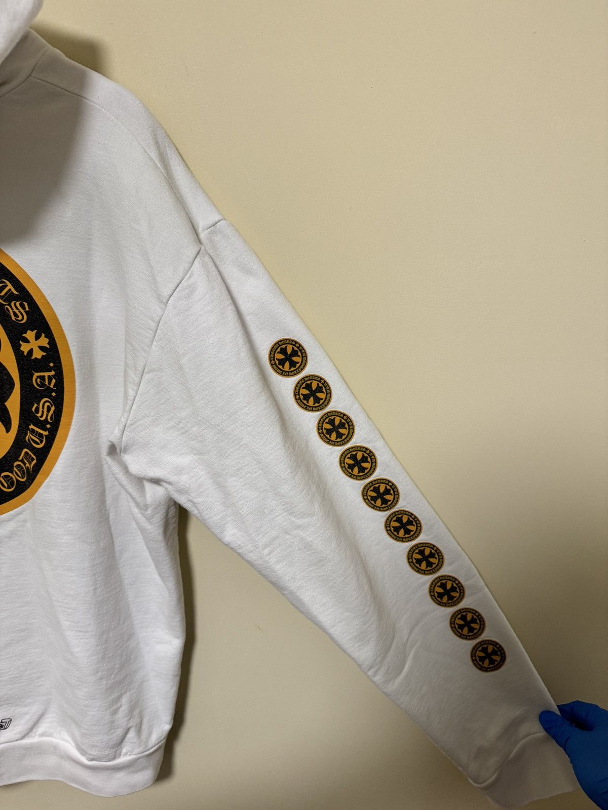 Chrome Hearts CHROME HEARTS HOLLYWOOD HOODIE WHT Size US M / EU 48-50 / 2 - 10 Thumbnail