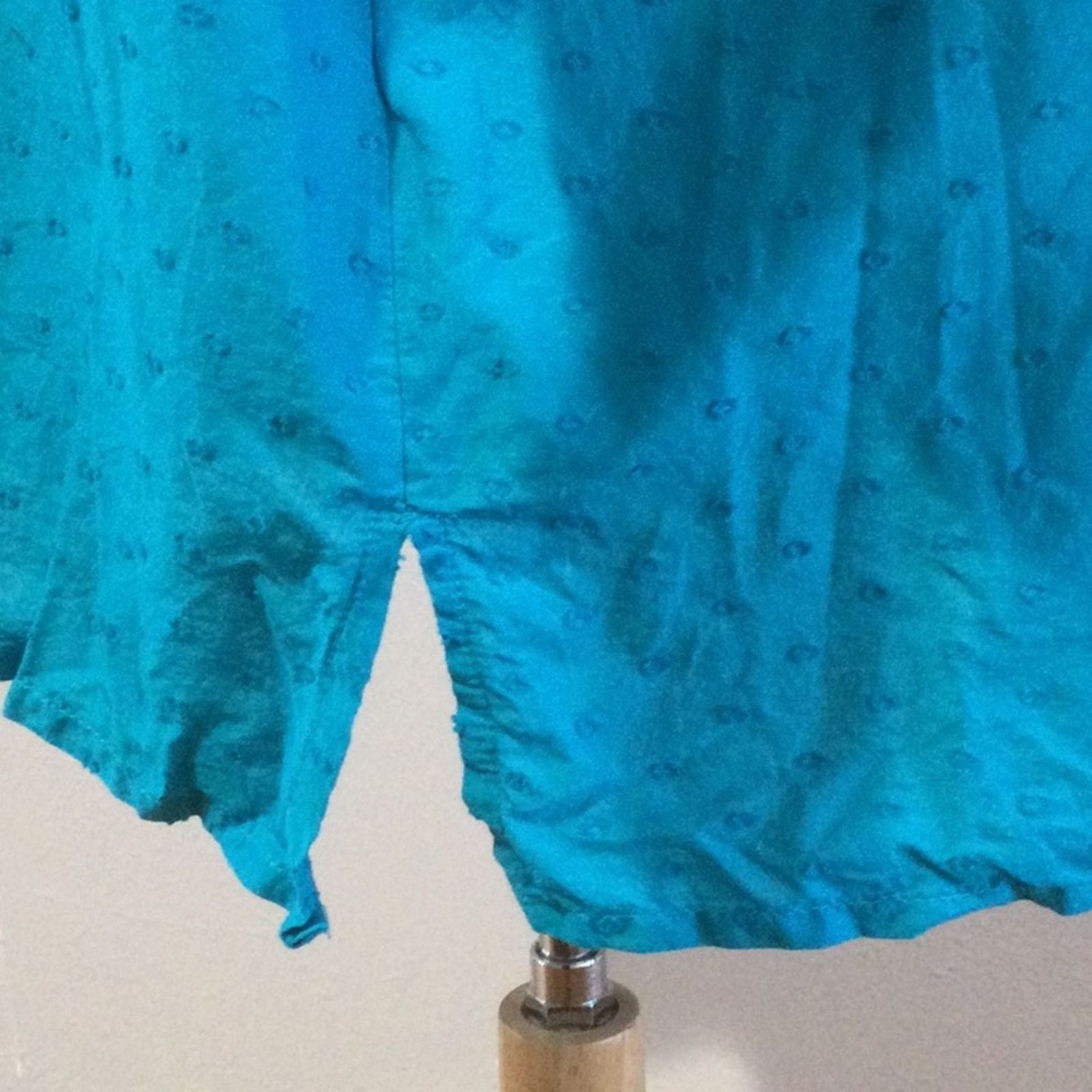 Other Catherines Turquoise Pleated Tunic Top SZ 4X 30/32W Size 4XL / US 24-26 - 7 Thumbnail