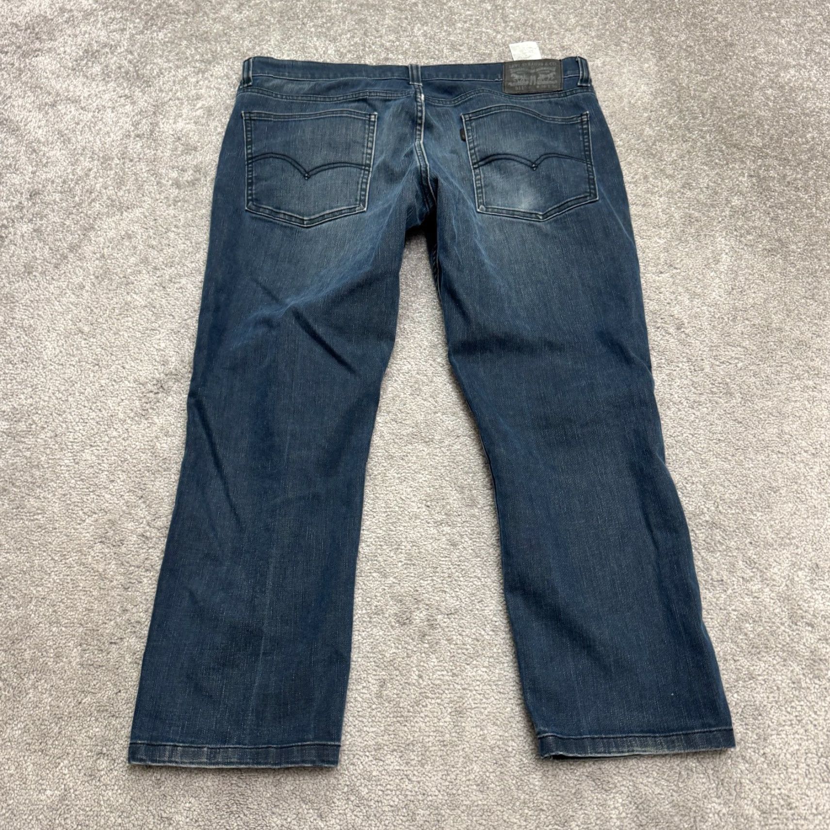 Levi's Levi's 511 Jeans Straight Regular Mens 36x25 Blue Dark Wash Denim Cropped Hem Casual Size US 36 / EU 52 - 2 Thumbnail