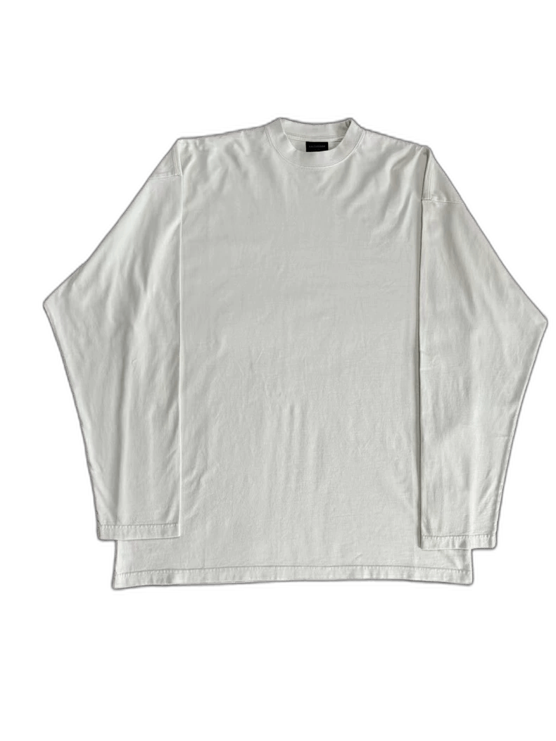 Balenciaga balenciaga long sleeve logo shirt with rhinestones Size US M / EU 48-50 / 2 - 1 Thumbnail