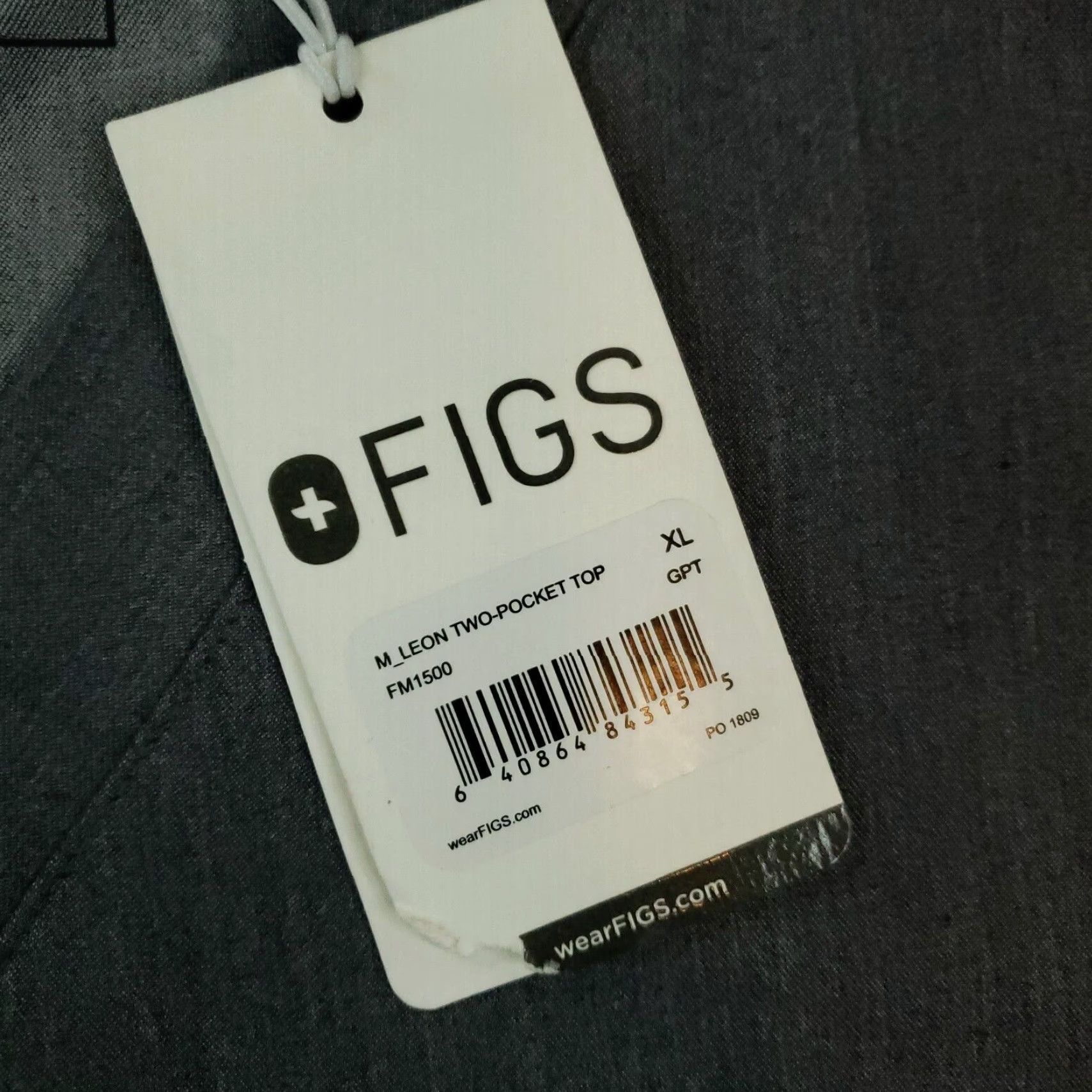 Vintage FIGS Scrub Top Men's XL Gray V-Neck Short Sleeve Stretch with Pockets Medical Apparel Size US XL / EU 56 / 4 - 6 Thumbnail