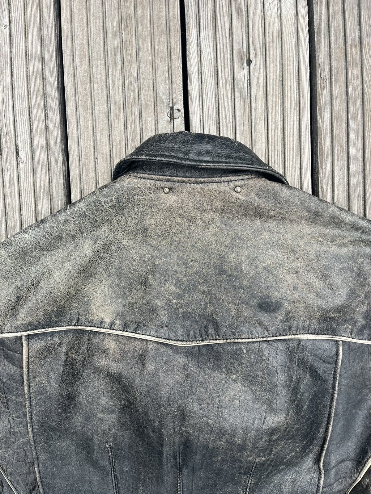 Vintage Vintage boxy leather jacket Size US L / EU 52-54 / 3 - 5 Thumbnail