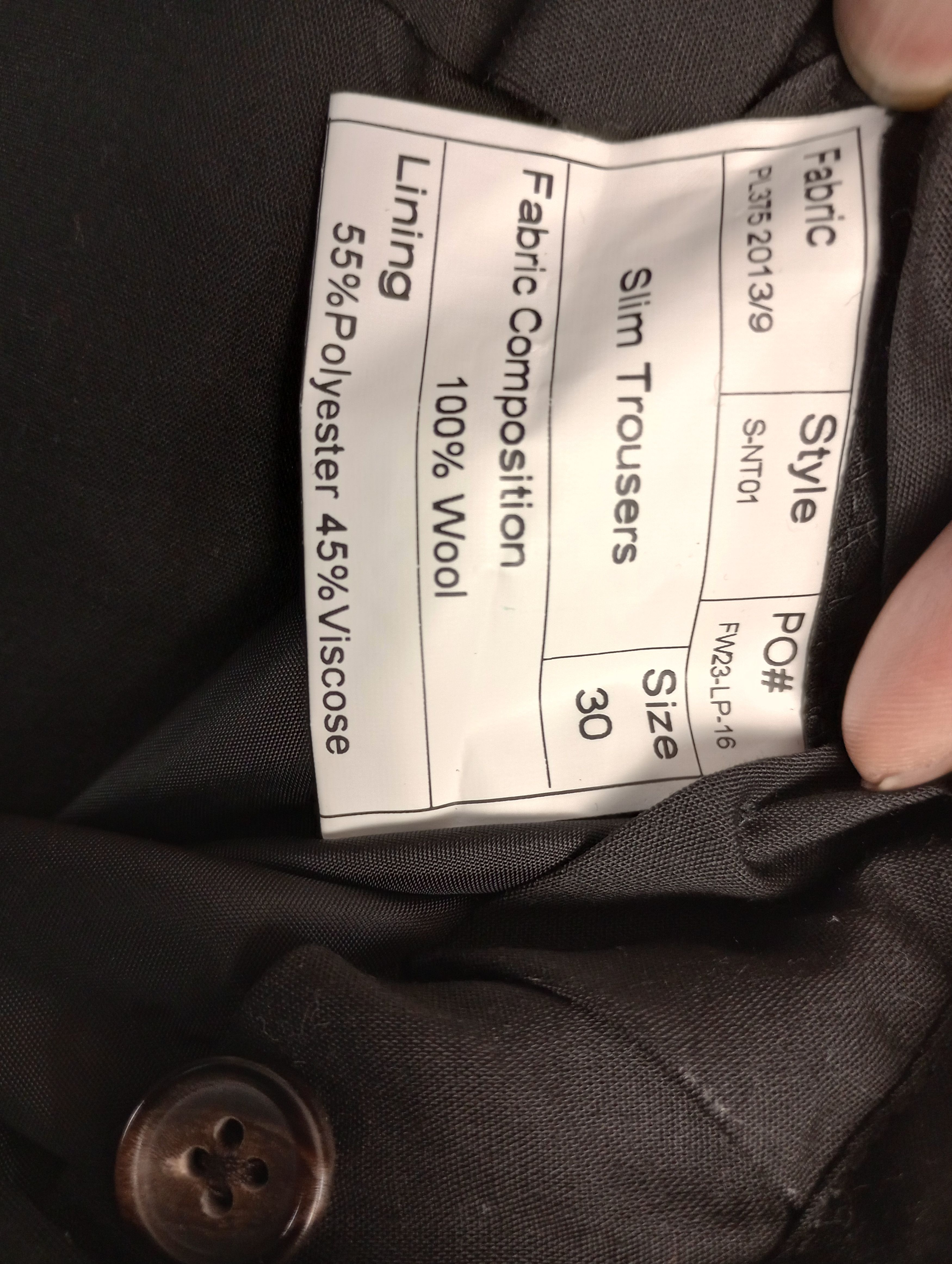 Spier & Mackay Spier And Mackay Slim Trouser W30 - Medium Gray Herringbone Size 36R - 6 Thumbnail