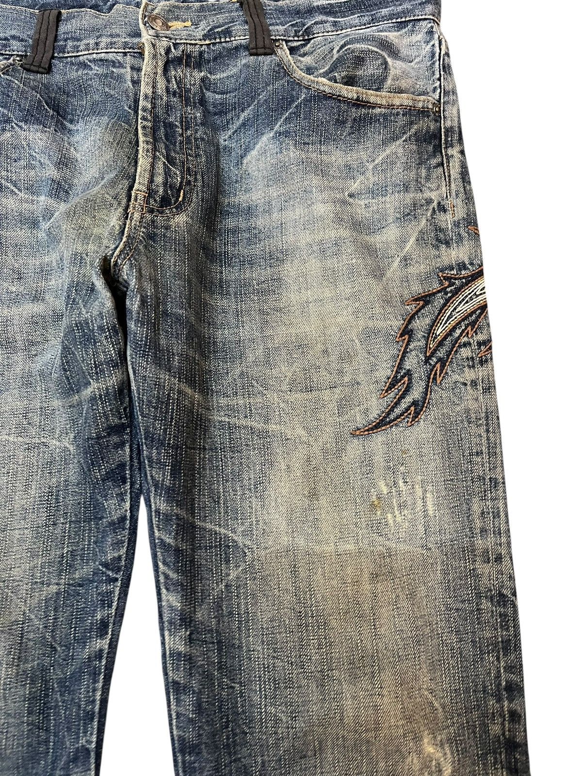Japanese Brand Vintage Japanese Brand Embroidery Whiskers Denim Size US 34 / EU 50 - 6 Thumbnail