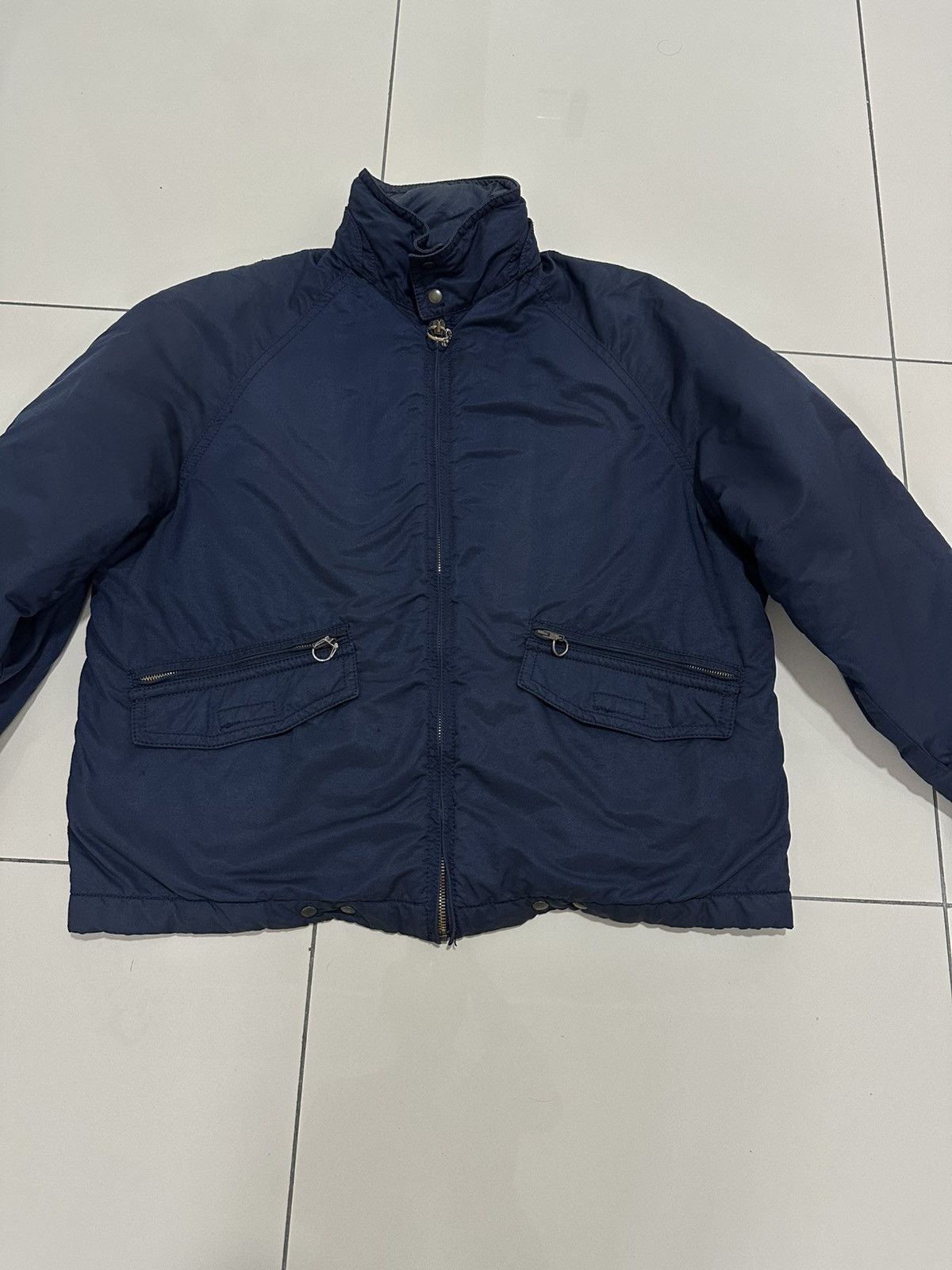 Giorgio Armani Vintage 80’s Armani Jeans Padded Jacket Oversized Blue Power Size US M / EU 48-50 / 2 - 3 Thumbnail