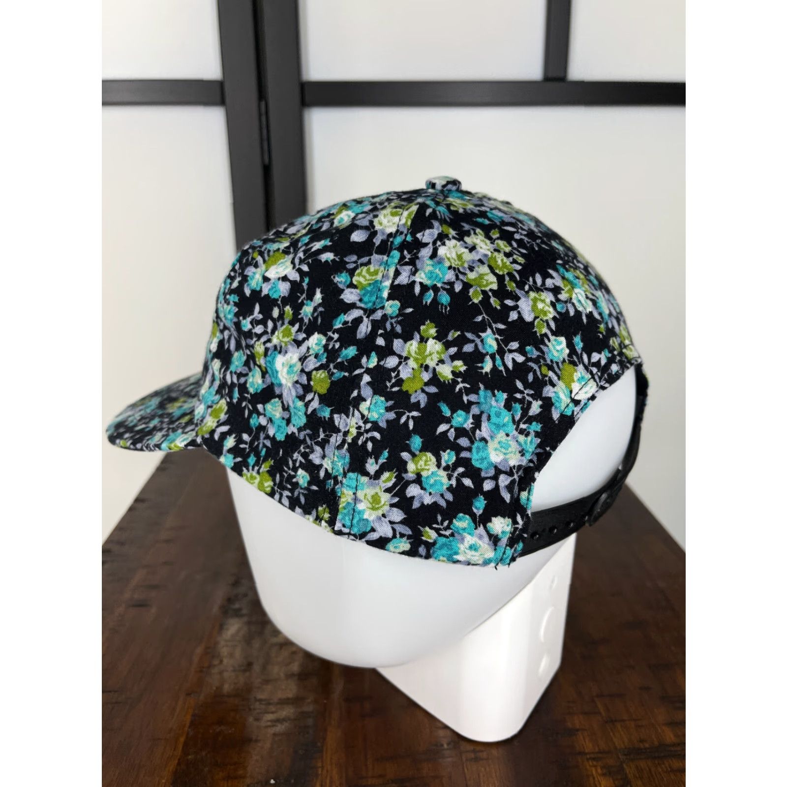 American Apparel American Apparel Hat Cap Snap Back Womens One Size Blue Pearl Floral Viscose Canvas Size ONE SIZE - 5 Thumbnail