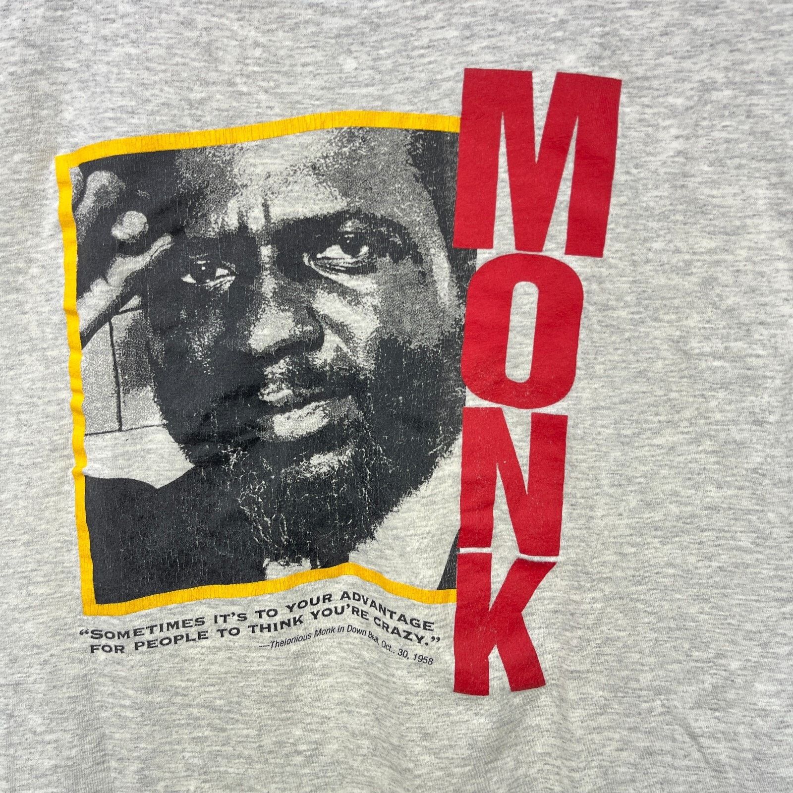 Vintage Vintage 90s Thelonious Monk Jazz Shirt XL Blue Note Downbeat Size US XL / EU 56 / 4 - 3 Thumbnail