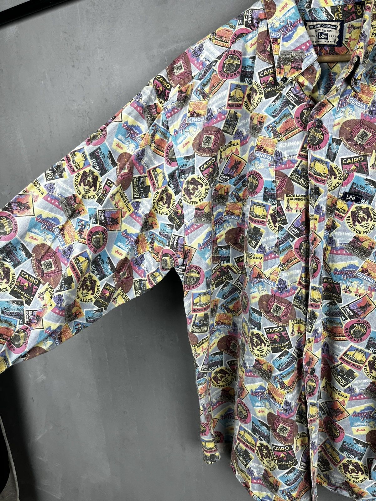 Lee Lee button t shirt vintage 90s Size US L / EU 52-54 / 3 - 8 Thumbnail