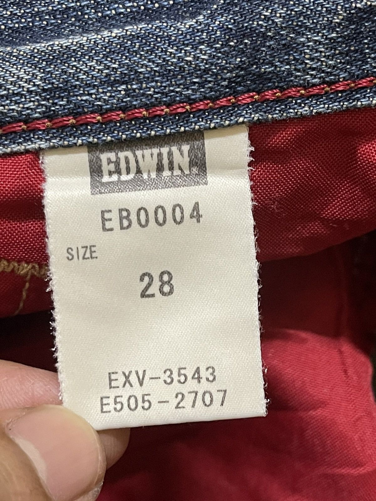 Edwin Vintage Edwin Blue Trip Blue Faded Wash Distressed Loose Fit Size US 30 / EU 46 - 10 Thumbnail