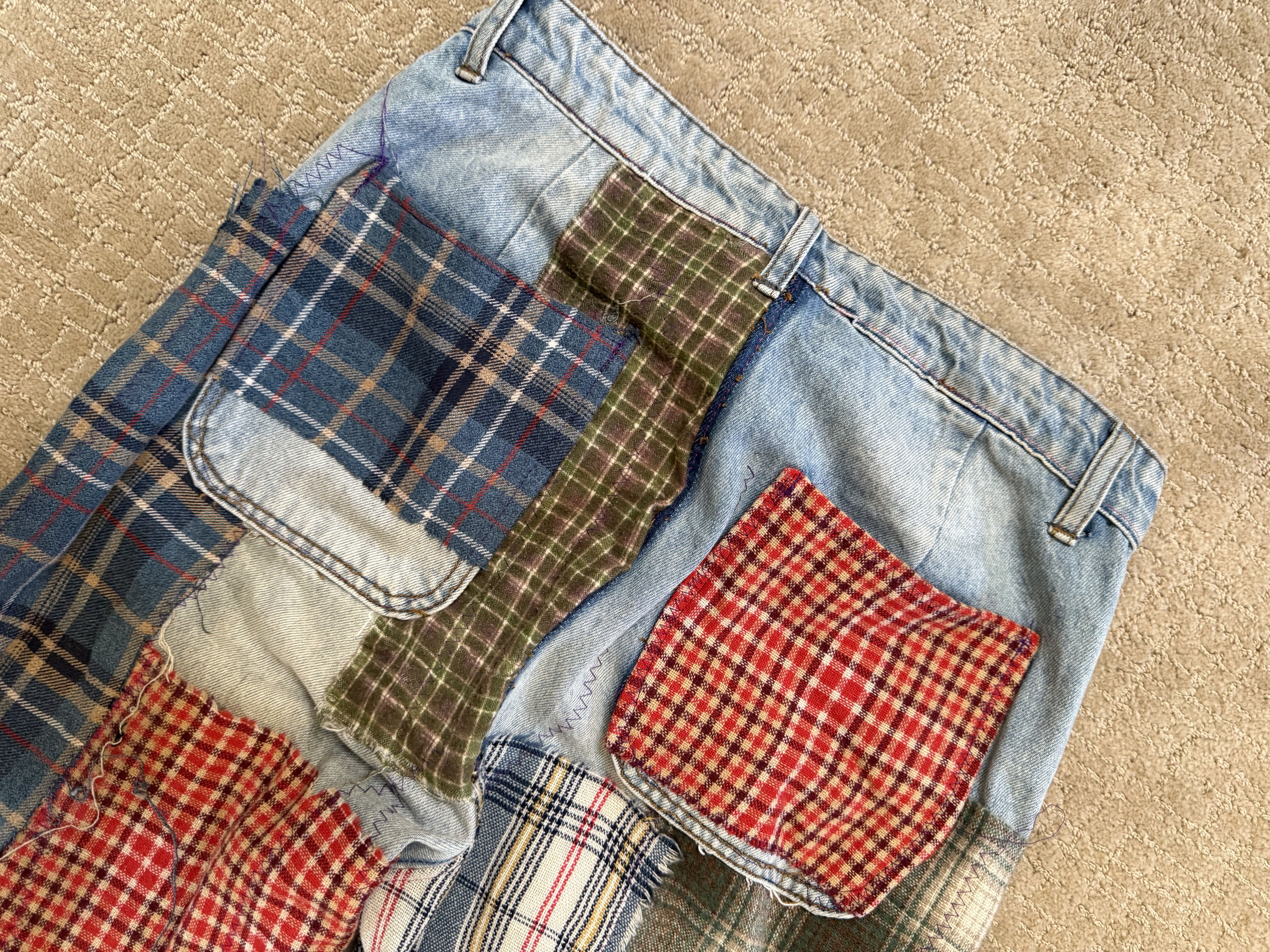 basketcase gallery Basketcase Gallery "Scarecrow Patchwork Denim" Size US 32 / EU 48 - 3 Thumbnail