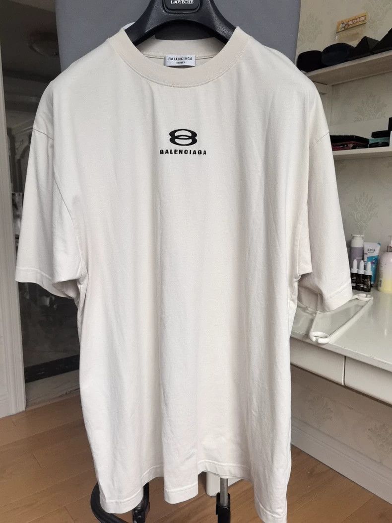 Balenciaga Balenciaga Off-white t-shirt Size US M / EU 48-50 / 2 - 1 Thumbnail