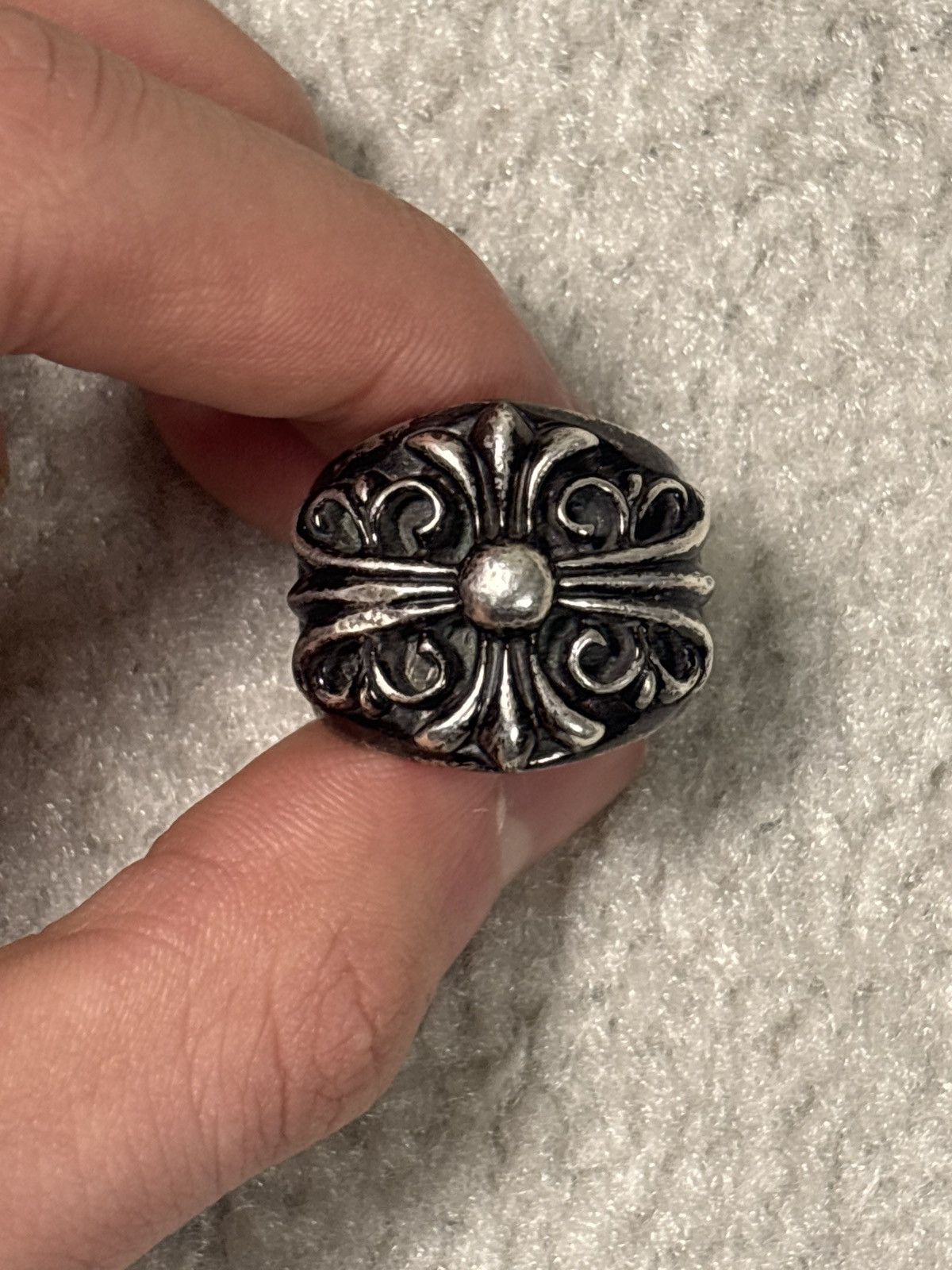 Chrome Hearts CHROME HEARTS BLACK SILVER RING Size ONE SIZE - 2 Thumbnail
