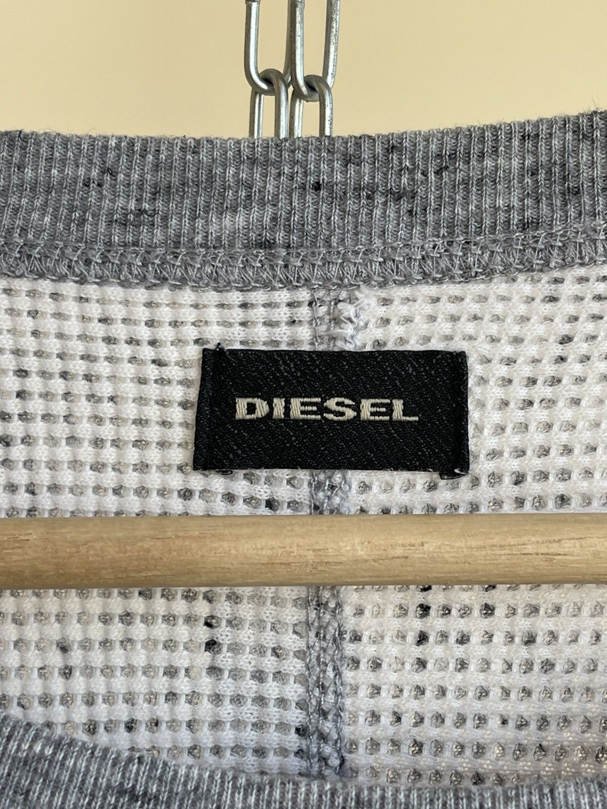 Diesel Diesel S Gladys Regular Fit Waffle Knit Shoulder Sweatshirt Size US L / EU 52-54 / 3 - 12 Thumbnail
