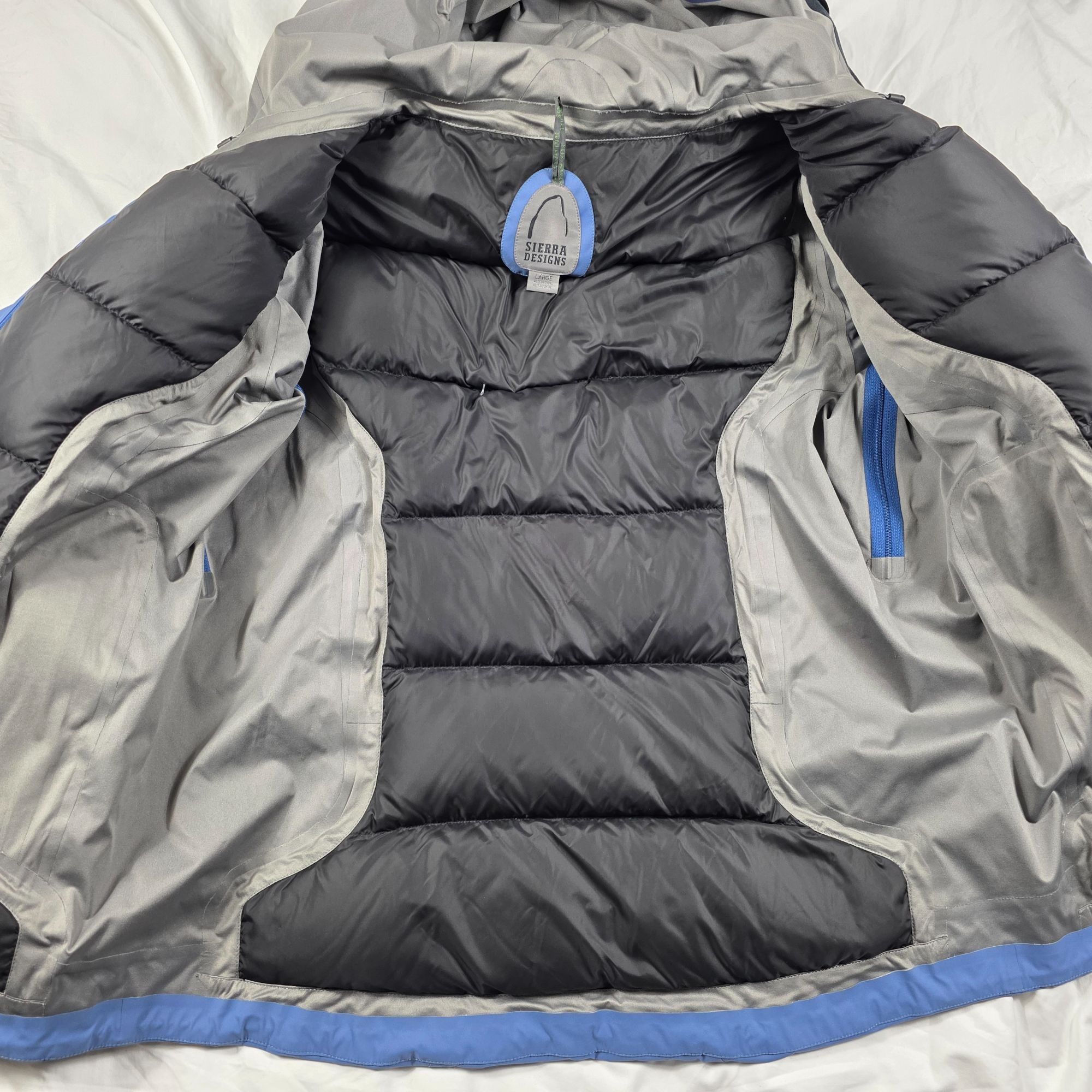 Sierra Designs Sierra Designs Down Jacket Mens Size L Waterproof Blue Puffe Size US L / EU 52-54 / 3 - 5 Thumbnail