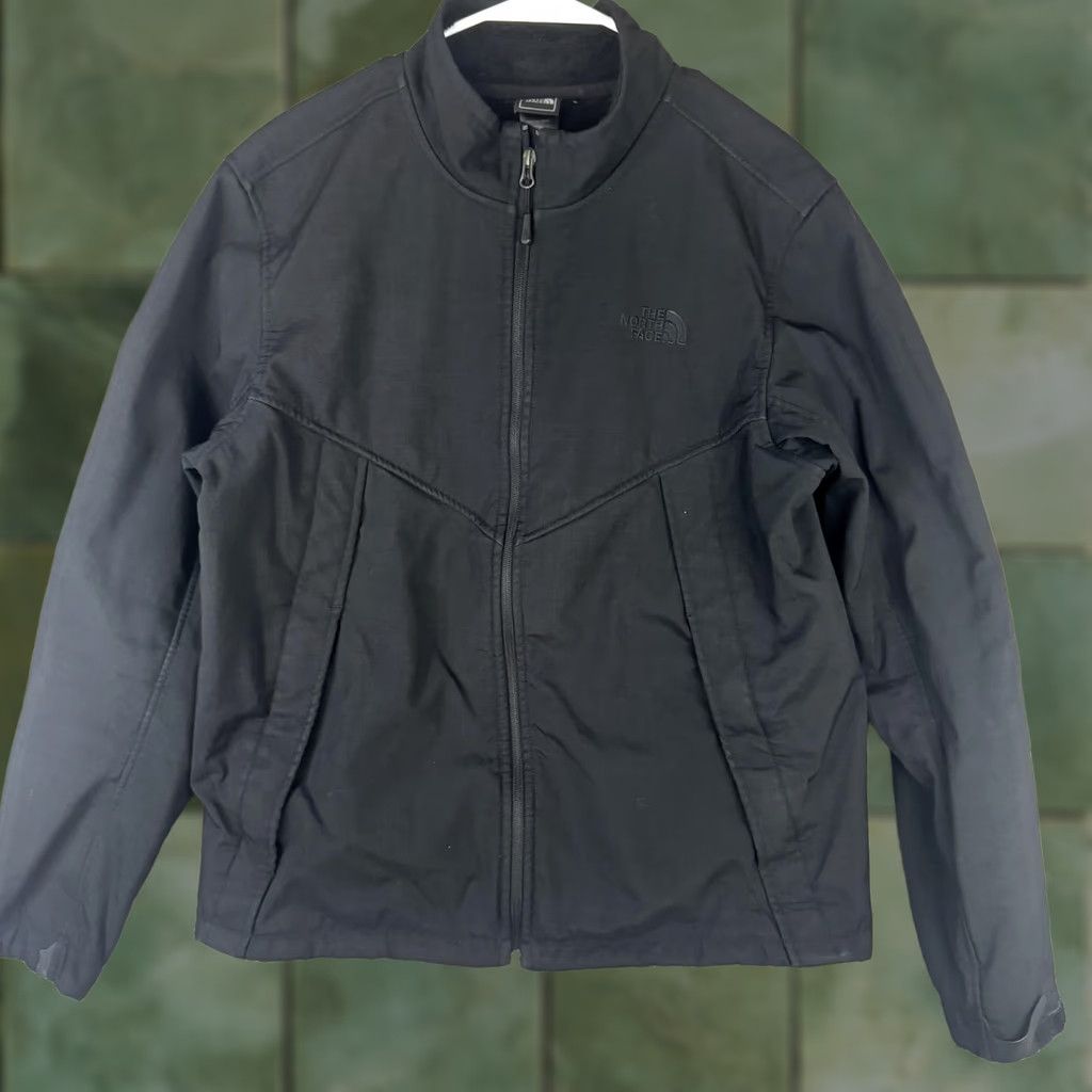 The North Face The North Face Jacket Mens Large Black Softshell Fleece Lined Full Zip Outdoor Size US L / EU 52-54 / 3 - 1 Thumbnail