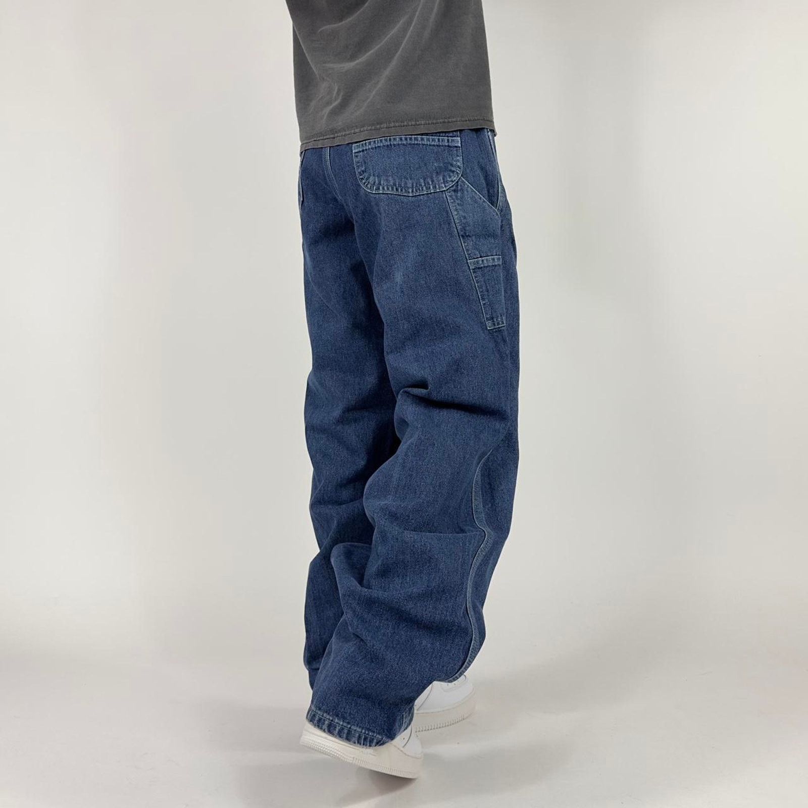 Lee × Vintage Vintage Lee Blue Carpenter Baggy Wide-Leg Streetwear Pants Size US 30 / EU 46 - 5 Thumbnail