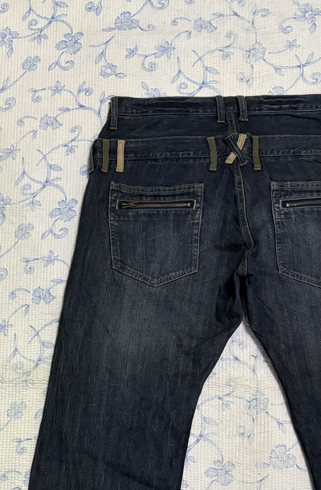 Japanese Brand Japanese High Quality Double Waist Jeans Distressed Denim Size US 34 / EU 50 - 13 Thumbnail