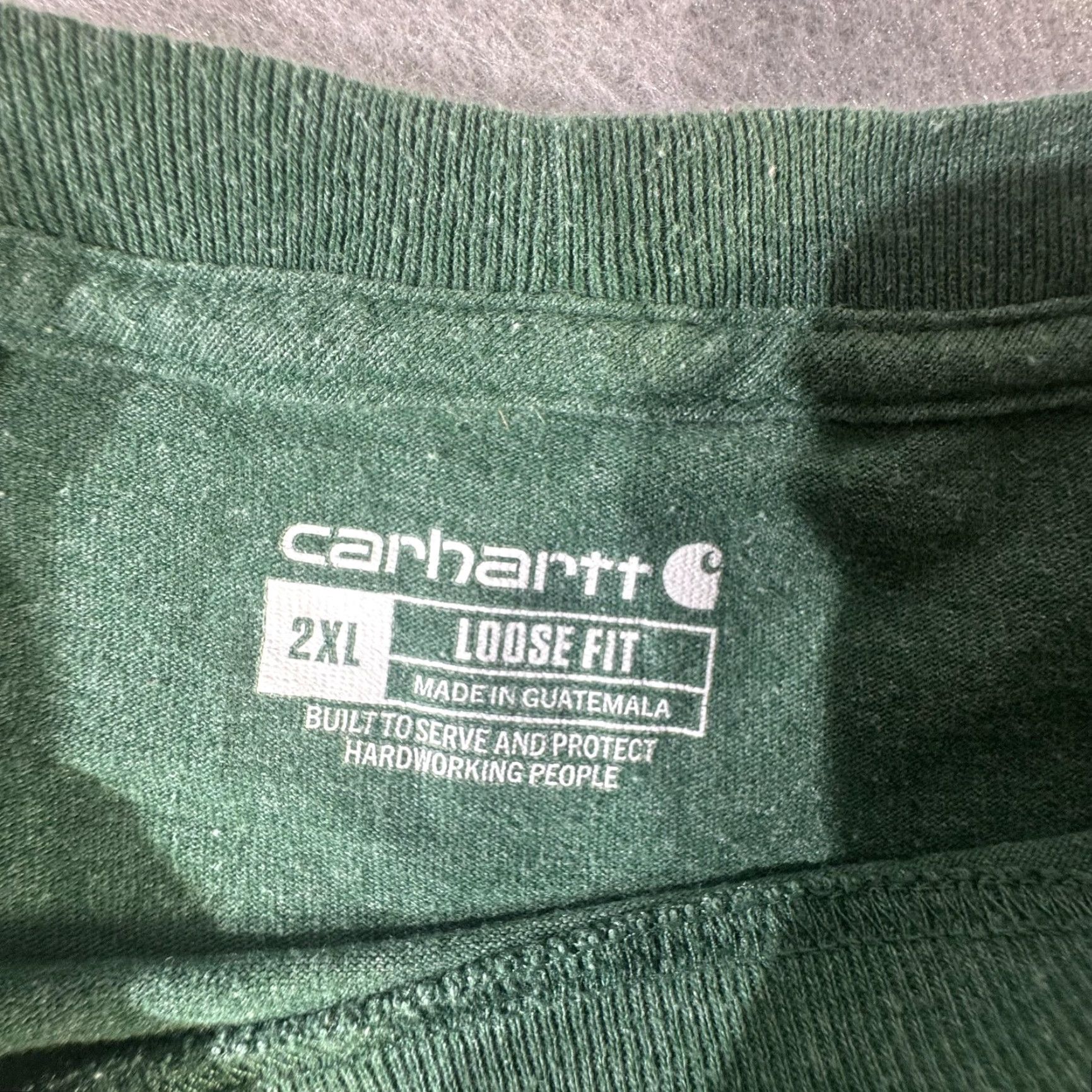 Carhartt VINTAGE Carhartt T-Shirt Men 2XL Green Workwear Short Sleeve Crew Neck Cotton Blend Loose Fit Pockets Casual Size US XXL / EU 58 / 5 - 6 Thumbnail
