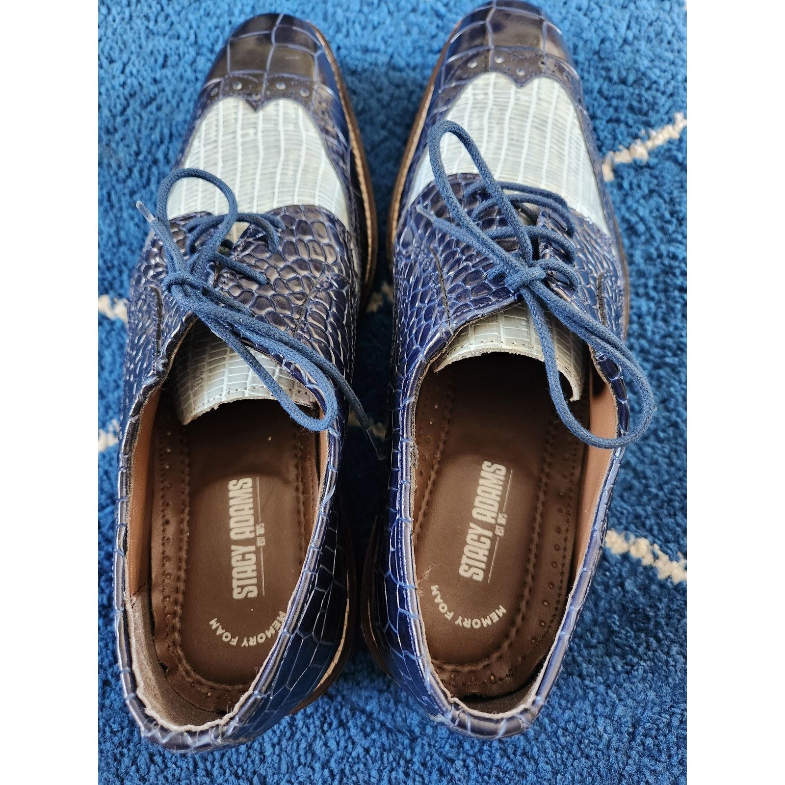Stacy Adams Stacy Adams Men's Gallinari Wingtip Oxford Shoes -8.5 Size US 8.5 / EU 41-42 - 5 Thumbnail
