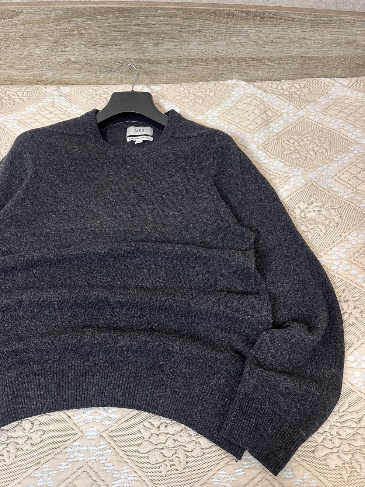 Marks & Spencer 🔥 Marks & Spencer Extra Fine Lambswool Sweater Pullover Men Size US L / EU 52-54 / 3 - 1 Thumbnail
