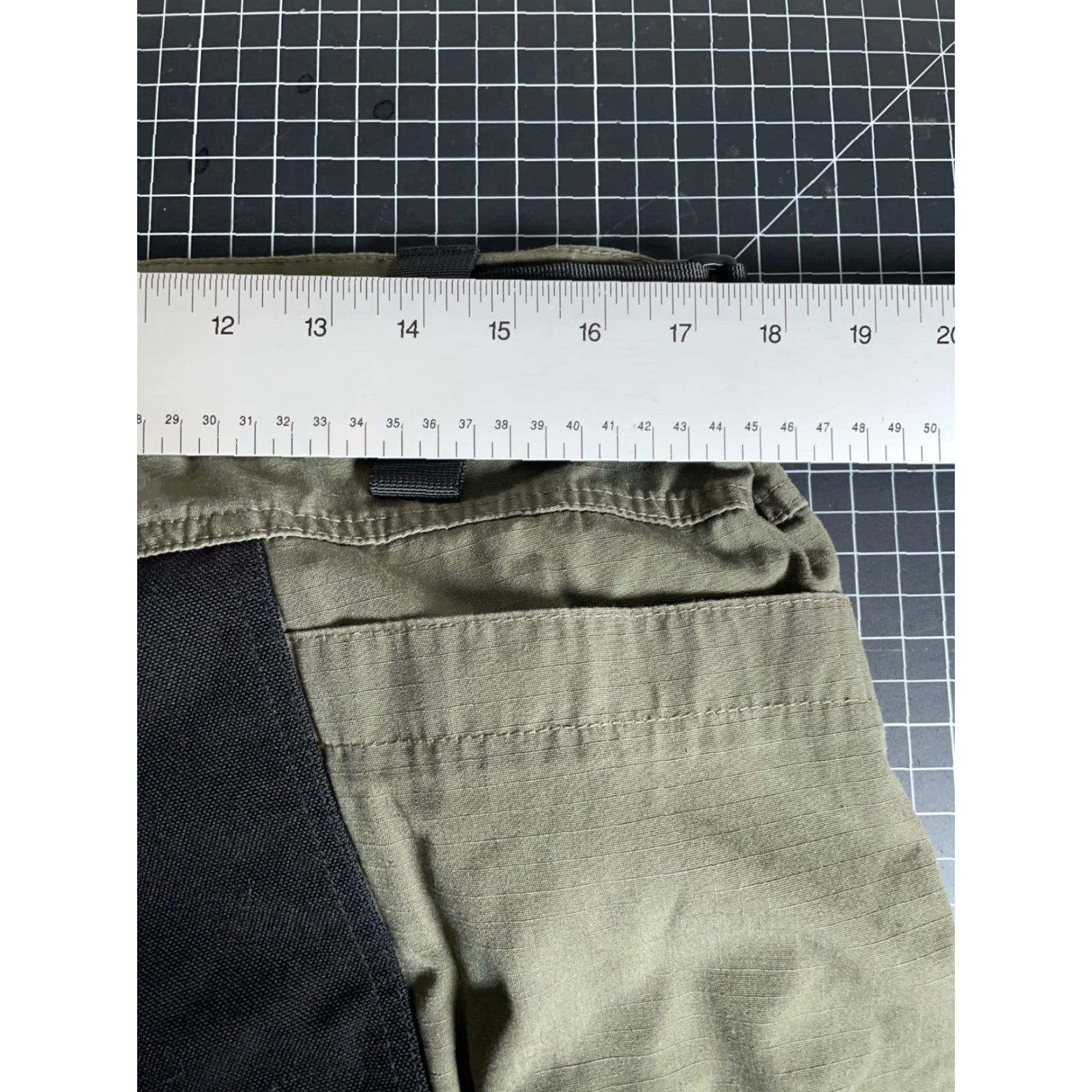 Vintage Tactical Ripstop Cotton Canvas Cargo Pants Men's Large Green 34 x 29 Cargo Pocket Adjustable Waist Size US 34 / EU 50 - 5 Thumbnail