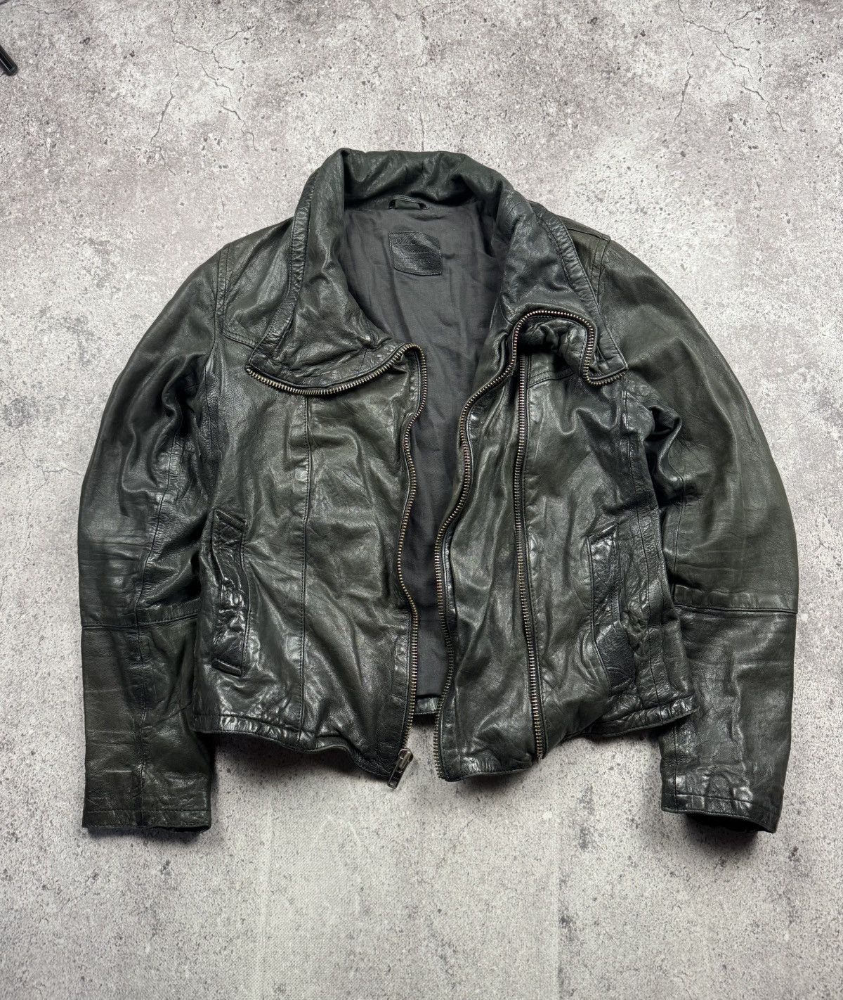 Allsaints AVANT GARDE RICK OWENS STYLE ALLSAINTS OPIUM LEATHER JACKET Size M / US 6-8 / IT 42-44 - 1 Thumbnail