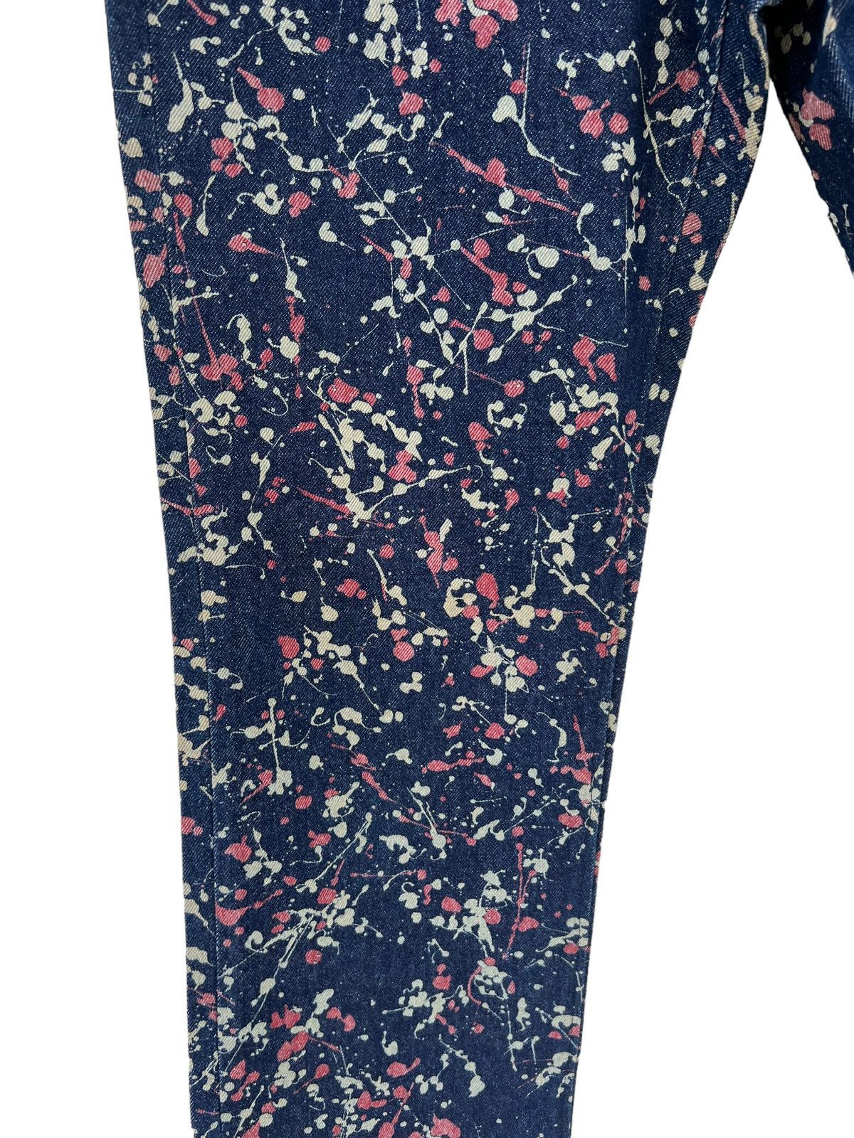 291295=Homme 291295 = HOMME Demolition Splatter Paint Design Crop Jeans Size US 30 / EU 46 - 9 Thumbnail