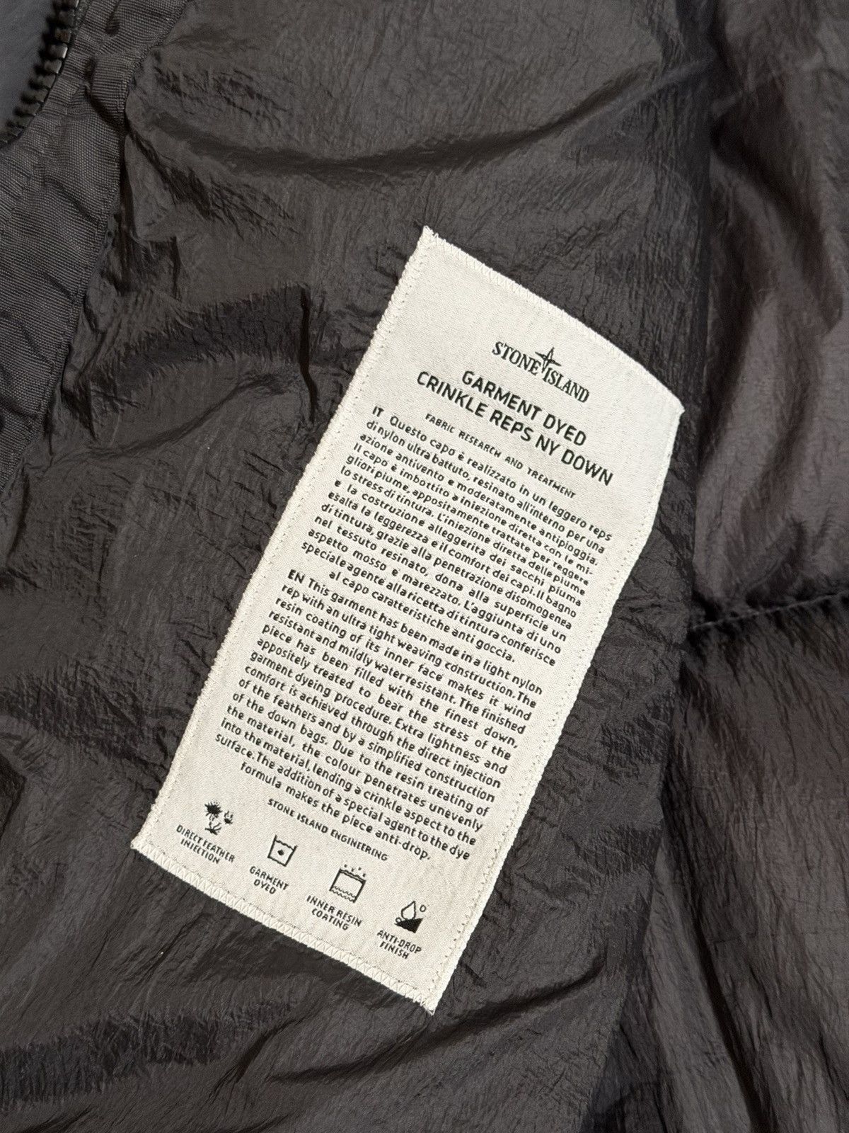 Stone Island 🔥2000$ Stone Island Garment Dyed Crinkle Reps NY Down Jacket Size US XL / EU 56 / 4 - 16 Thumbnail