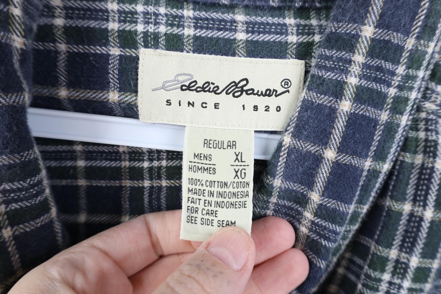 Eddie Bauer Vintage 90s Eddie Bauer Collared Button Down Shirt Plaid Size US XL / EU 56 / 4 - 6 Thumbnail